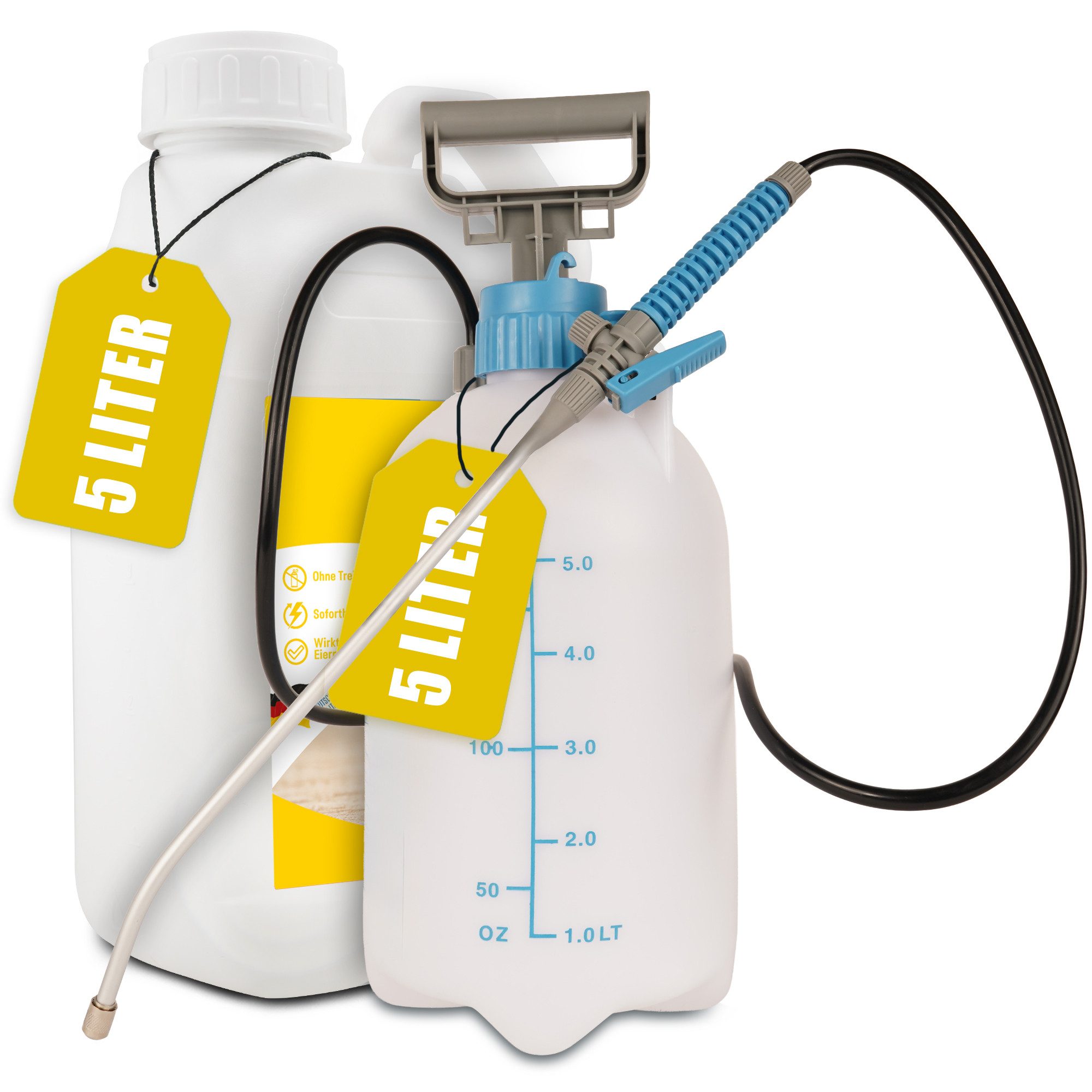 INSIGO Insektenspray Anti Ameisen-Spray Ameisen-Mittel Ungeziefer-Spray, 5 l, 5000 ml, biozidfreie Formel, auf Wasserbasis, geruchsarm, brennt / ätzt nicht