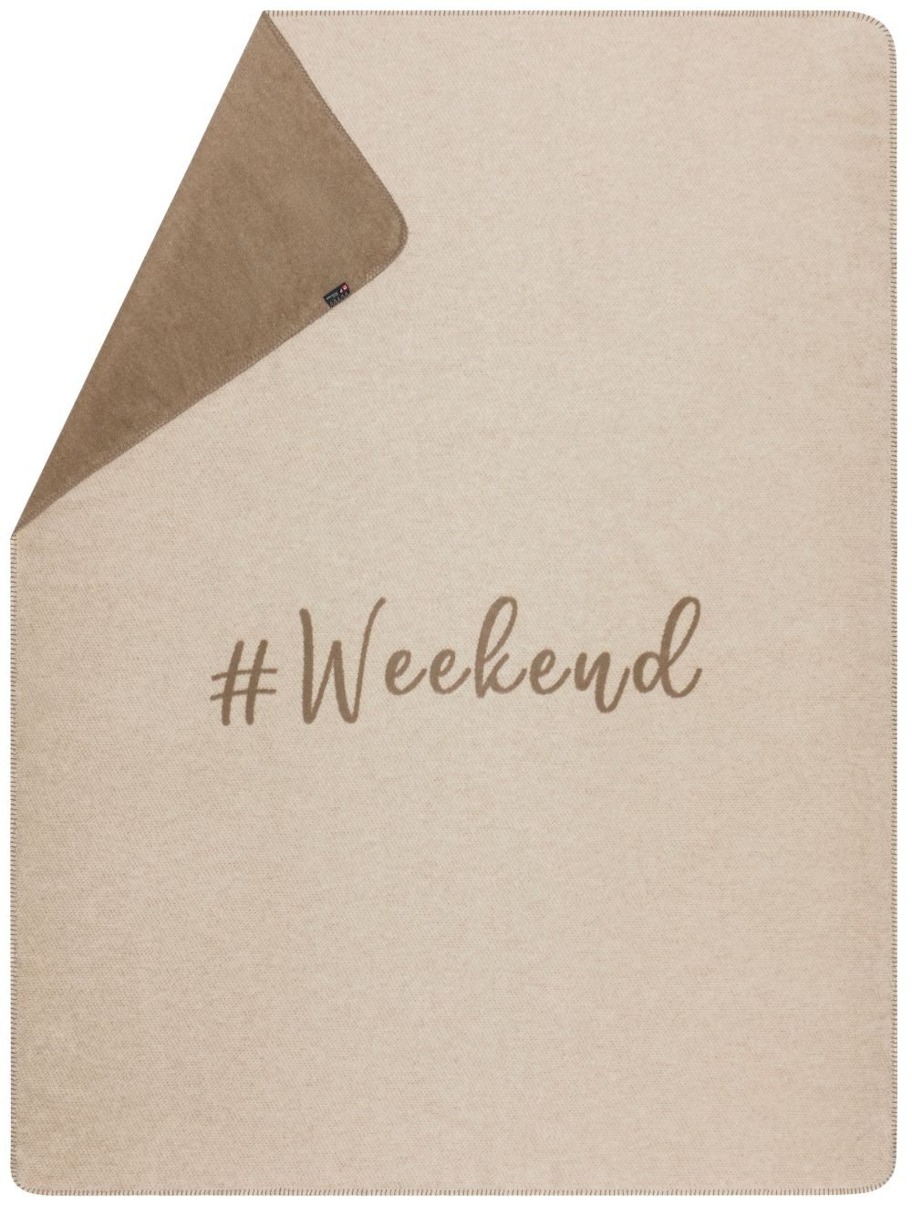 Wohndecke Savona '#Weekend' 150 x 200 cm Chinchilla- Beige, DAVID FUSSENEGGER