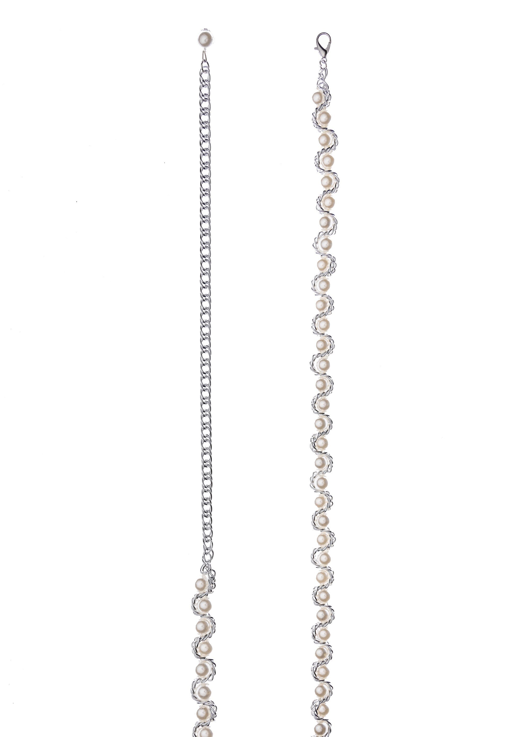 Accessoires Perlen Kettengürtel Hüftkette edlen mit Design Taillenkette im Cassandra