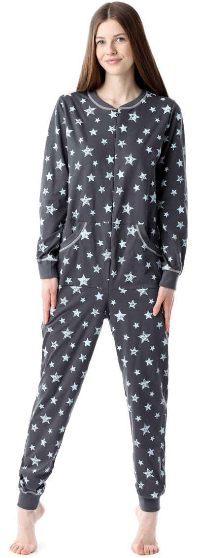 Bellivalini Pyjama Damen Schlafanzug Schlafoverall BLV50-206