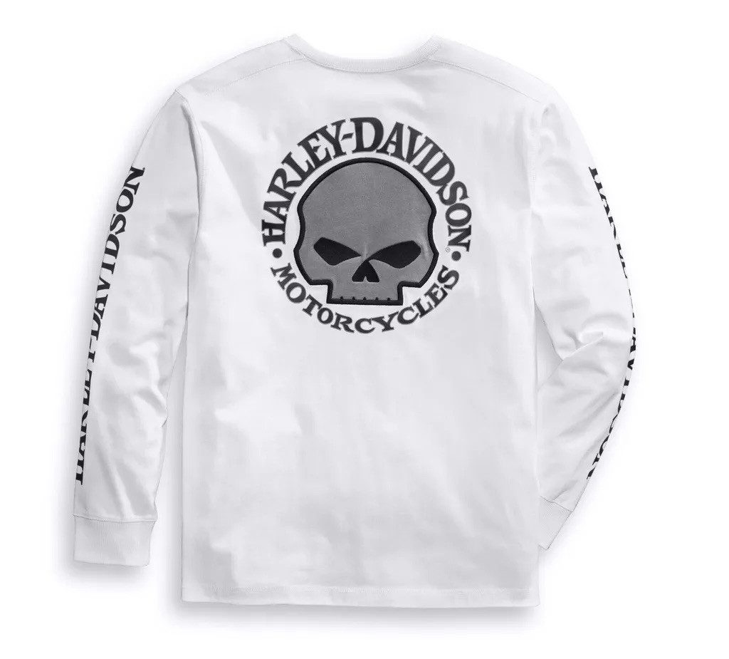 HARLEY-DAVIDSON Langarmshirt Herren Pullover Willie G Skull Longsleeve Lang günstig online kaufen
