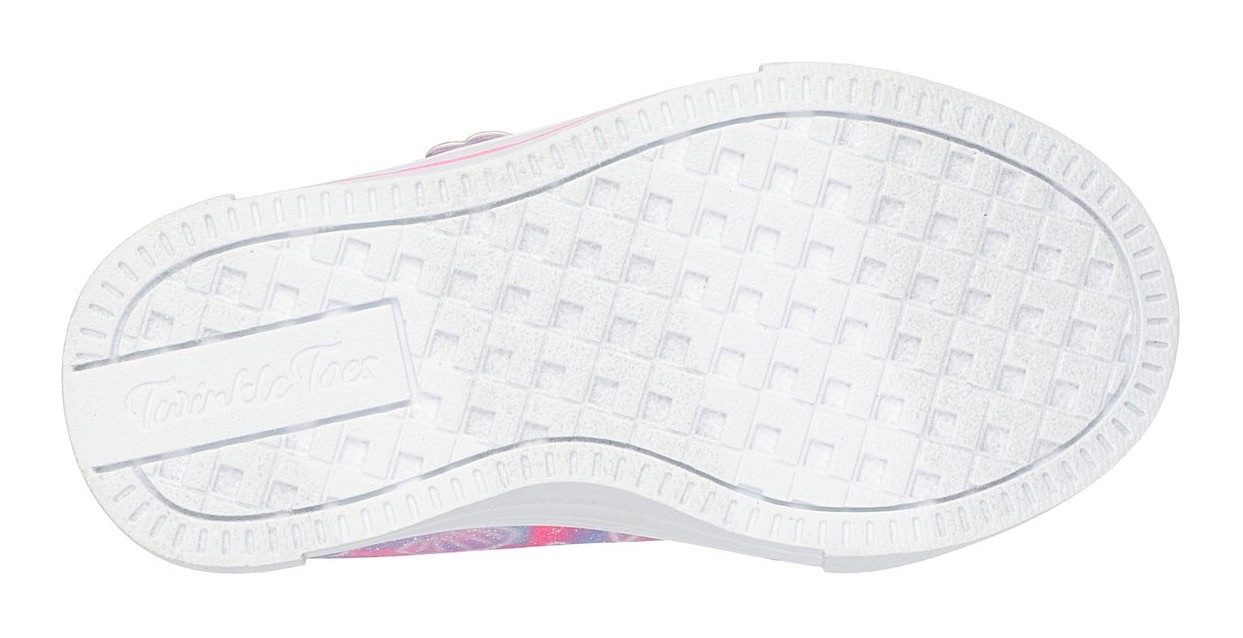 Skechers TWINKLE SPARKS LIGHTS Lauflernschuh Sneaker,Blink,-Klettschuh mit Glitzer, Größenschablone zum Download