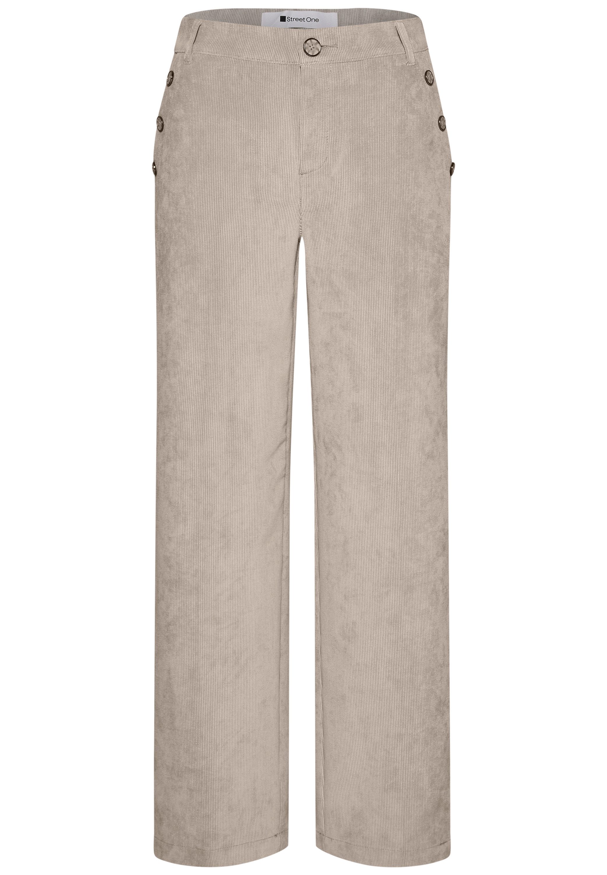 STREET ONE Cordhose Style Amalia Streight Leg mit Zierknöpfen – Bild 4 von 5