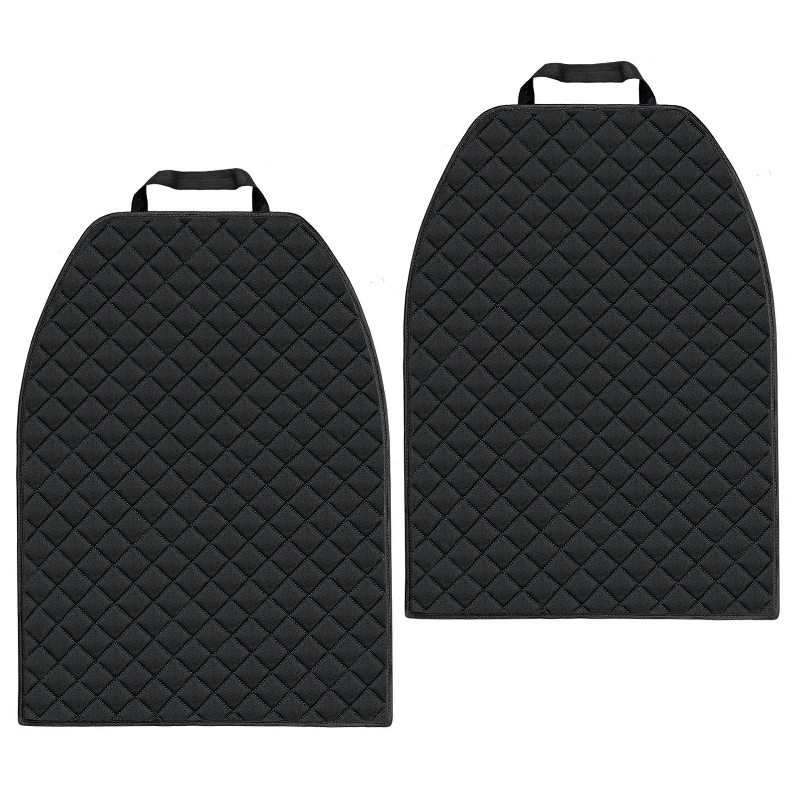 L & P Car Design Auto-Rückenlehnenschutz Rückenlehnenschoner aus Cordura Material Sitzschoner, 2 Stück Schwarz