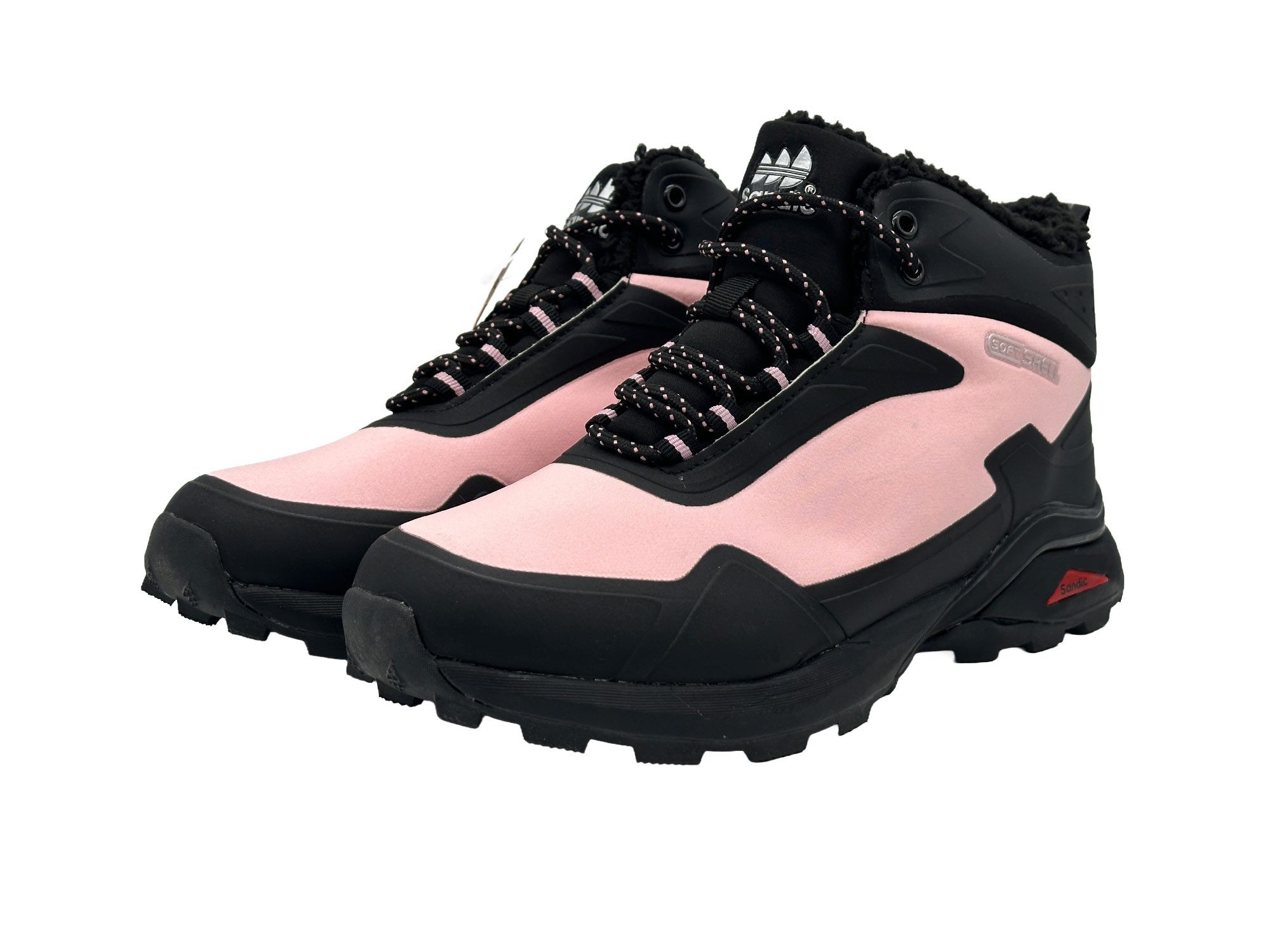 Nowaland gefütterte Trekkingschuhe Outdoorschuhe Wanderstiefel Isolierende Innenfütterung, Softshell-Obermaterial