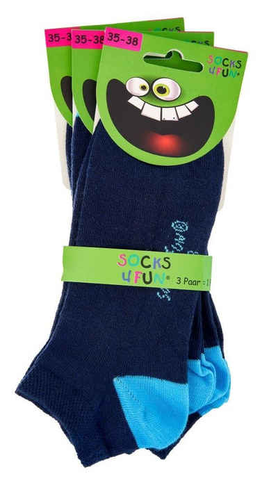 FussFreunde Sneakersocken 6 Paar Kinder Sneaker Socken, GUTE LAUNE FARBEN für Mädchen & Jungen