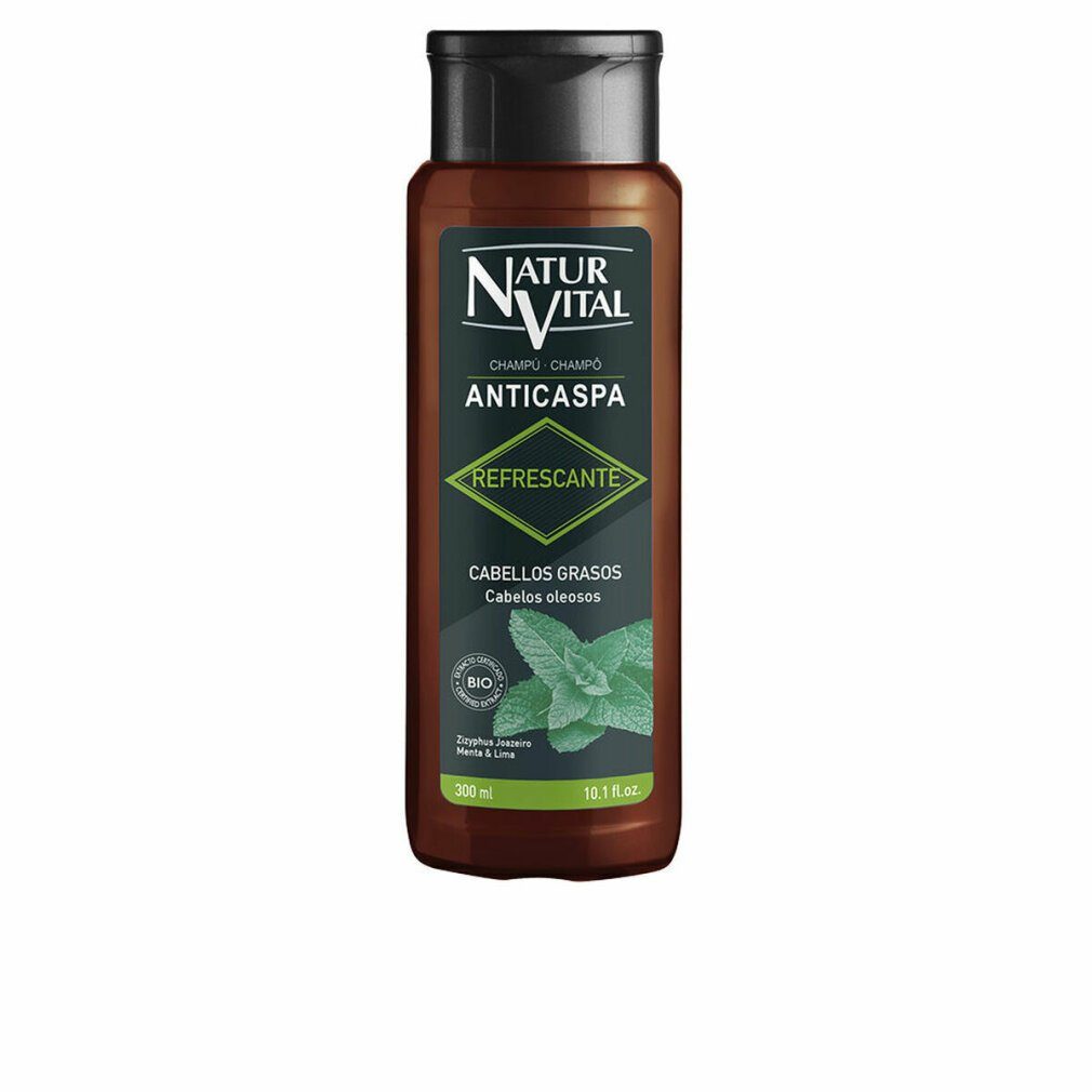 Natur Vital Haarshampoo Naturvital Champú Anticaspa Refrescante Cabello Graso 300ml