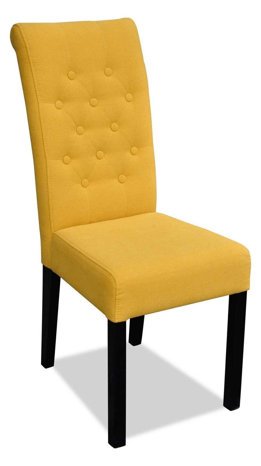 JVmoebel Stuhl Klassische Stuhl Designer Holzstuhl Esszimmerstuhl Luxus Holz Neu (1 St) Gelb