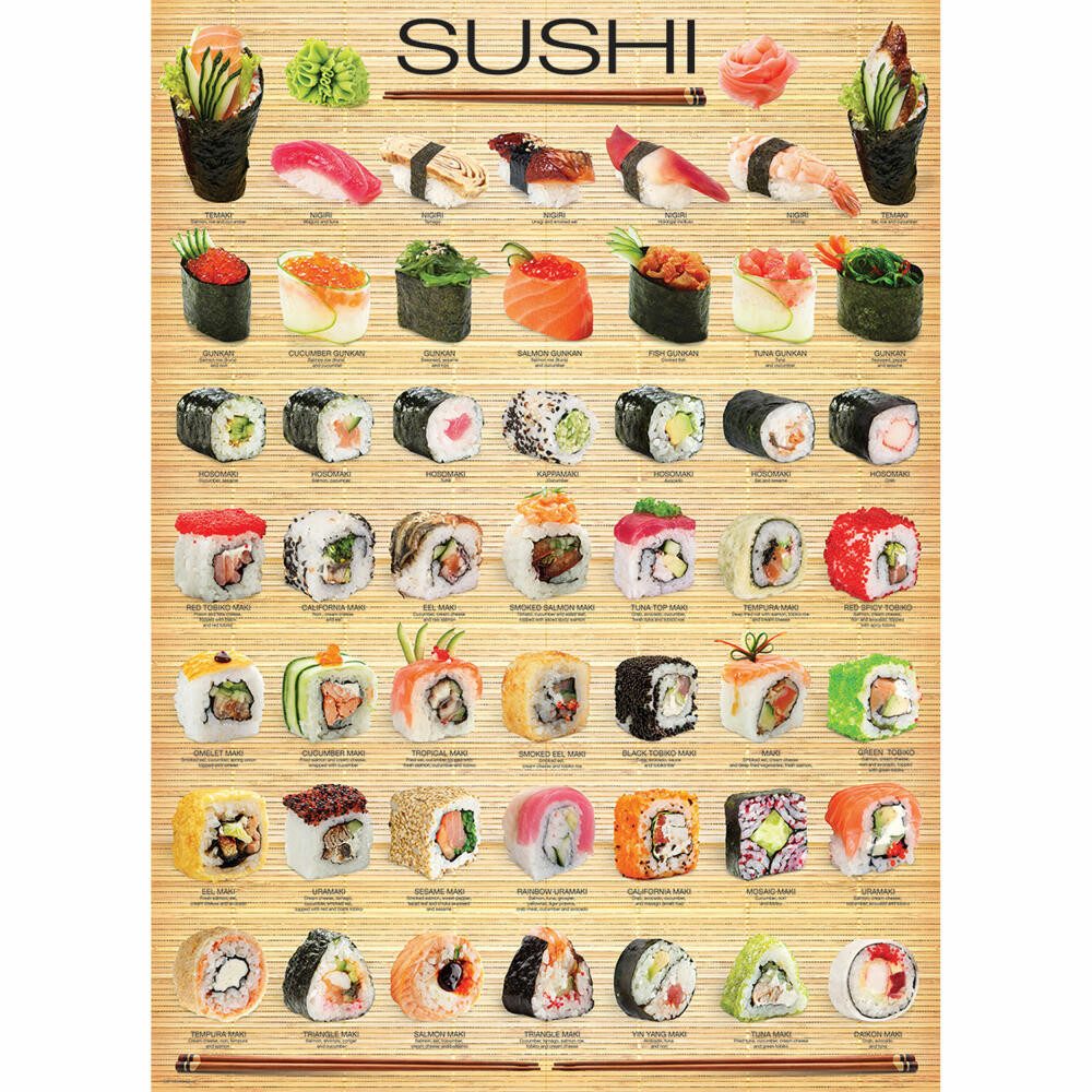 EUROGRAPHICS Puzzle Sushi, 1000 Puzzleteile