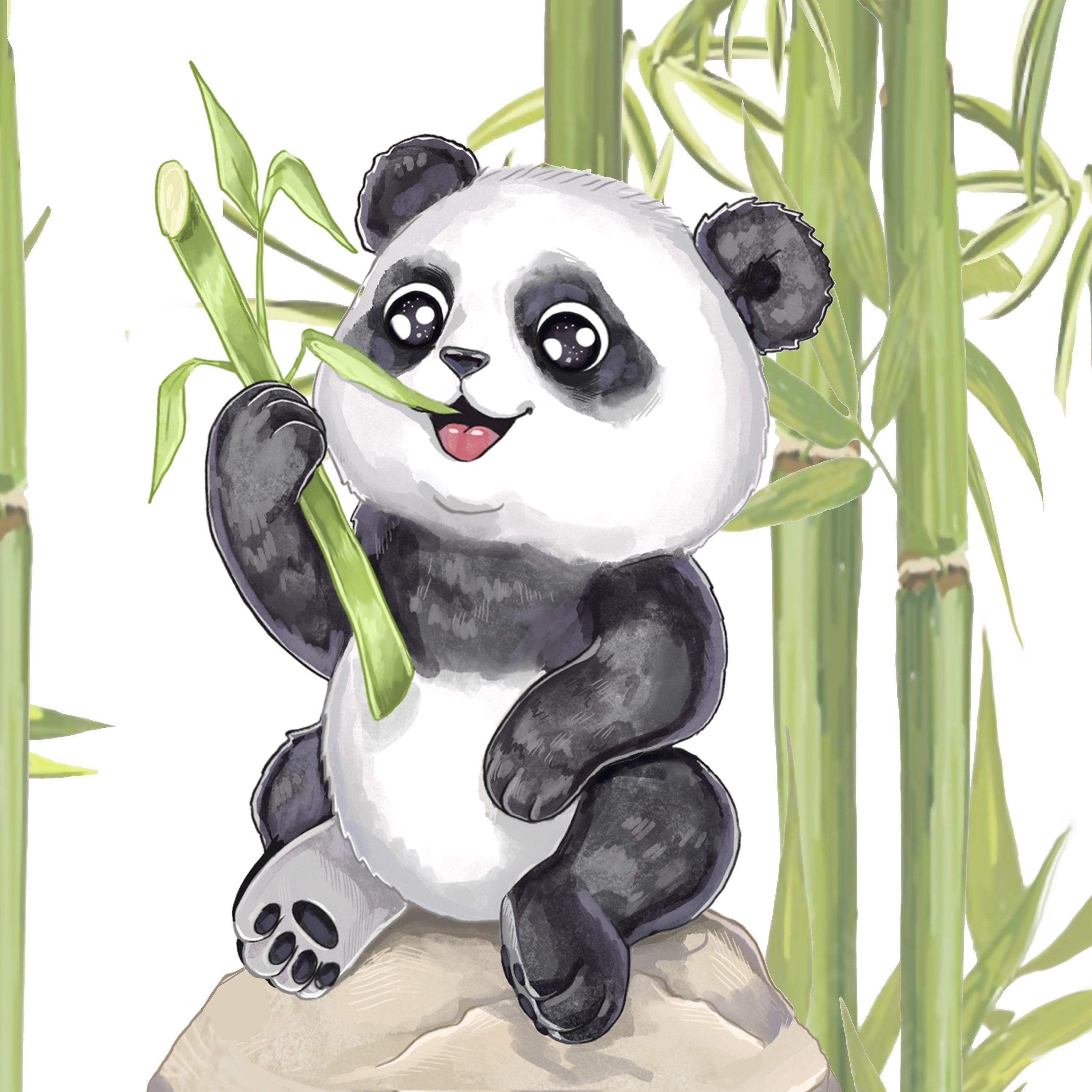 Kinderbettwäsche Panda als Babybettwäsche 100x135 oder Kinderbettwäsche  135x200, Koru Kids, 100% Baumwolle (Renforc), 2 teilig, Kuschelig weiche  Kinderbettwäsche mit wirklich tollem Panda Motiv