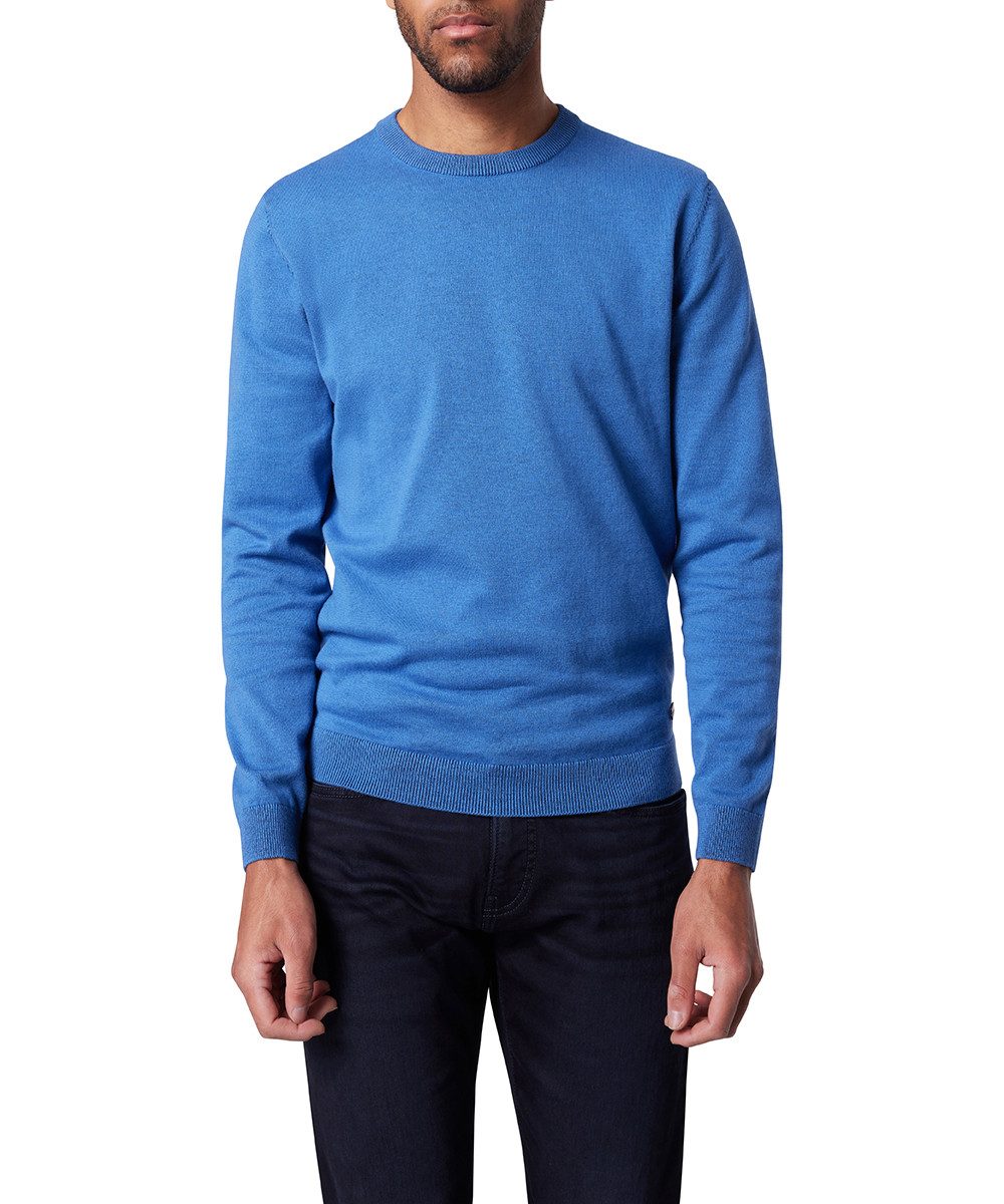 Pierre Cardin Rundhalspullover Strick RH mit Rippbündchen günstig online kaufen