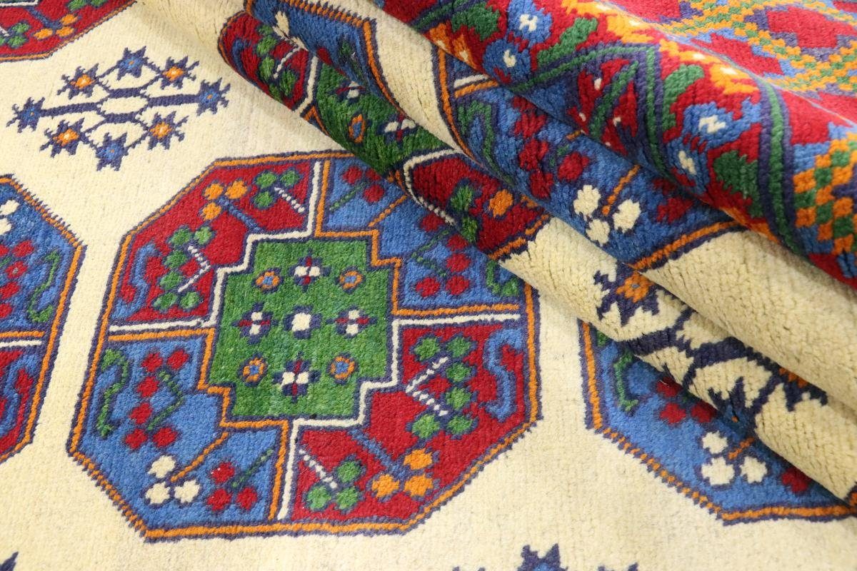Orientteppich, Orientteppich rechteckig, Höhe: Afghan Trading, Akhche Handgeknüpfter Nain 205x301 6 mm