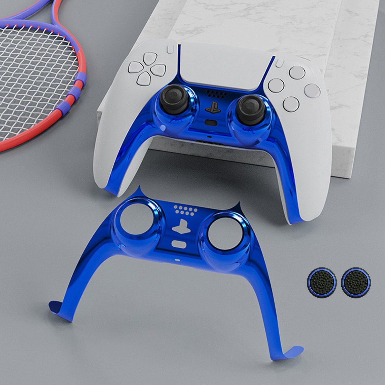 Tadow Dekorative Hülle Für PS5 Controller, Dekorative Streifen PlayStation 5-Controller (DIY Ersatz Dekorative Trimmschale, Zubehör Kompatibel)