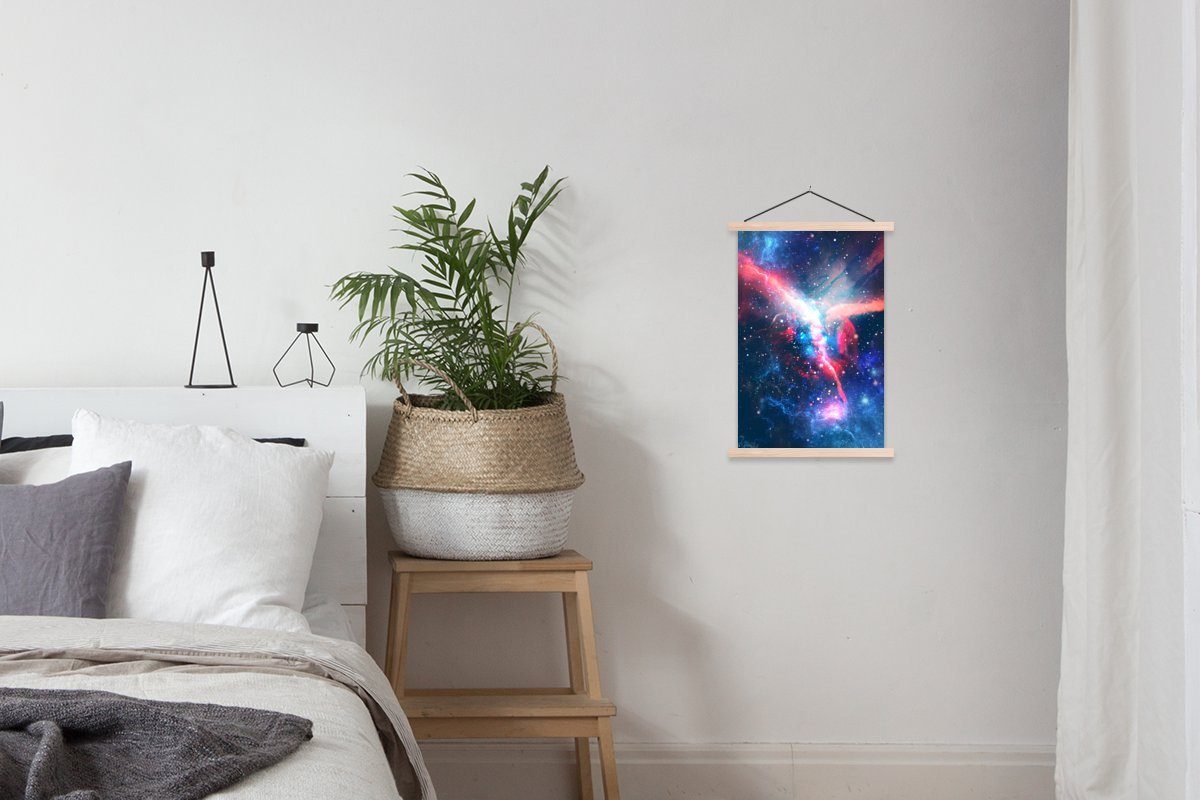 Licht, (1 - Poster MuchoWow St), Bilderleiste, Raum für Farben Textilposter Magnetisch Posterleiste, Wohnzimmer, -