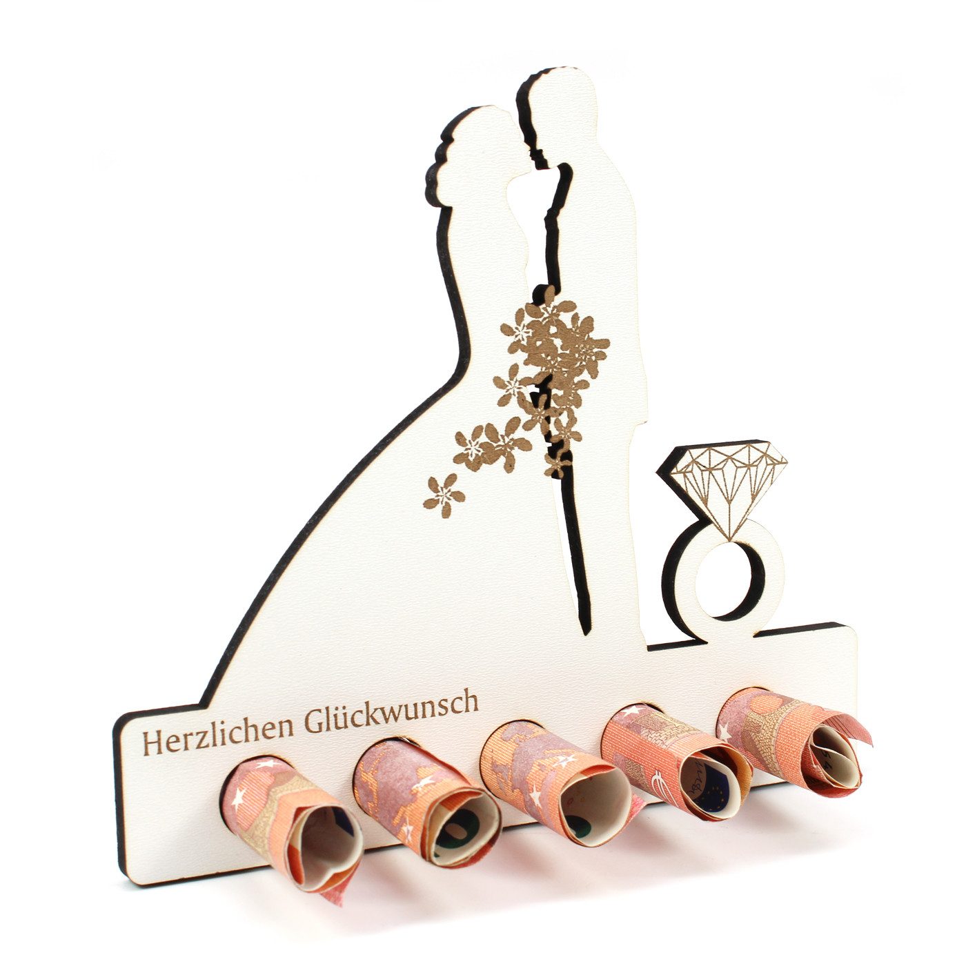 Dekolando Geschenkkarte Geschenk Hochzeit Geldgeschenk Brautpaar Hochzeitsgeschenk