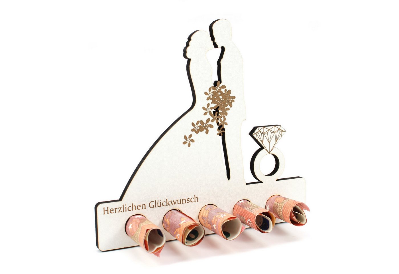 Dekolando Geschenkkarte Geschenk Hochzeit Geldgeschenk Brautpaar Hochzeitsgeschenk