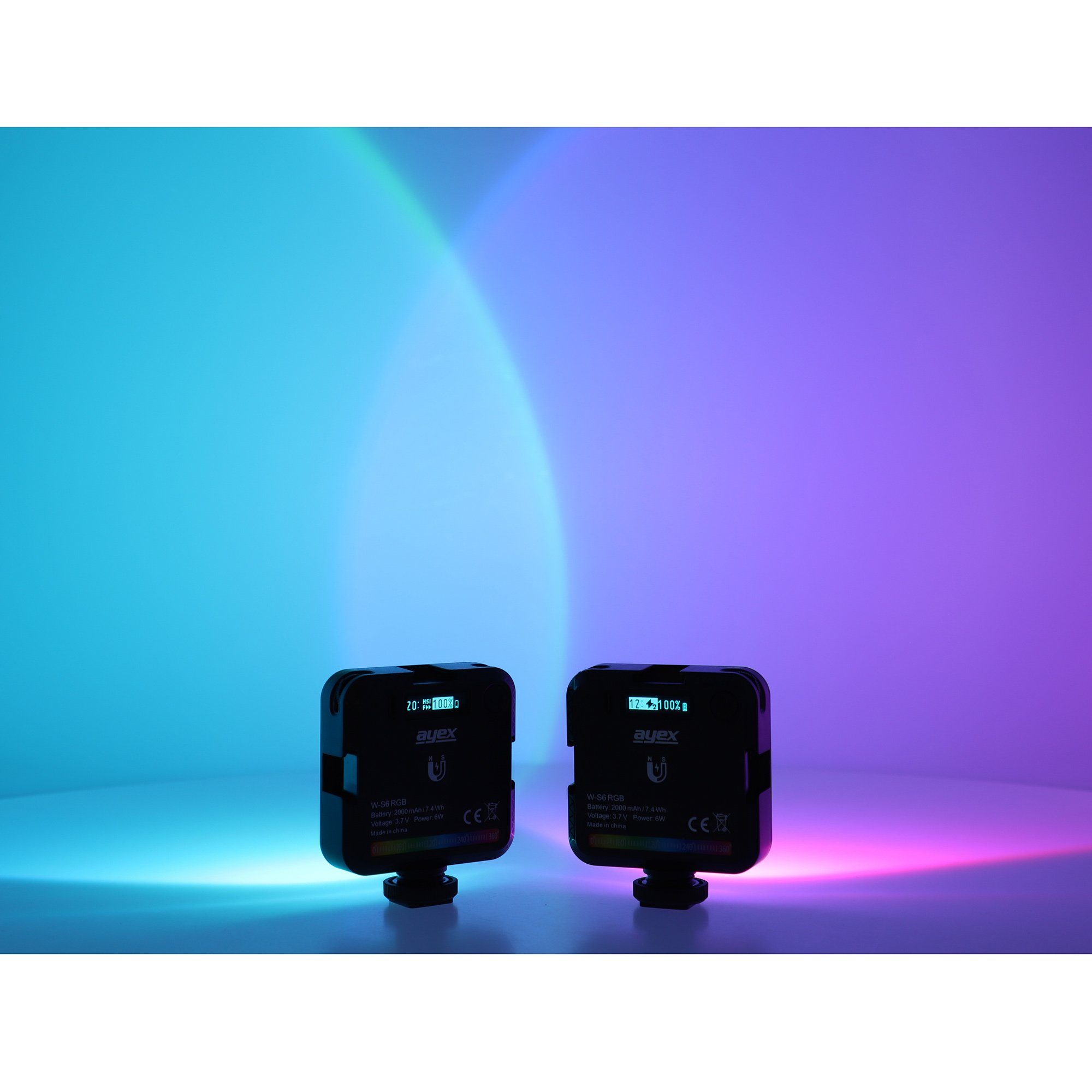RGB LED Ambiente ayex Lichtperlen Tischleuchte hocheffektive LED Licht Akku 2000mAh 45