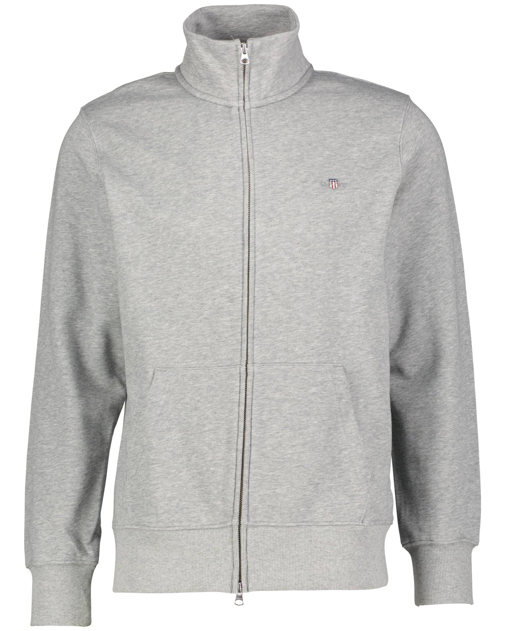 Gant Sweatjacke "REG SHIELD FULL ZIP SWEAT", mit Logostickerei auf der Brus günstig online kaufen