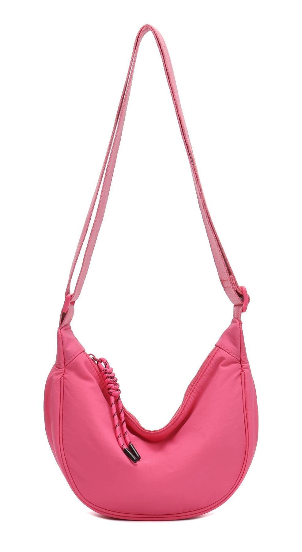 ITALYSHOP24 Schultertasche Damen Tasche Runde Brusttasche MOON Bag CrossBod günstig online kaufen