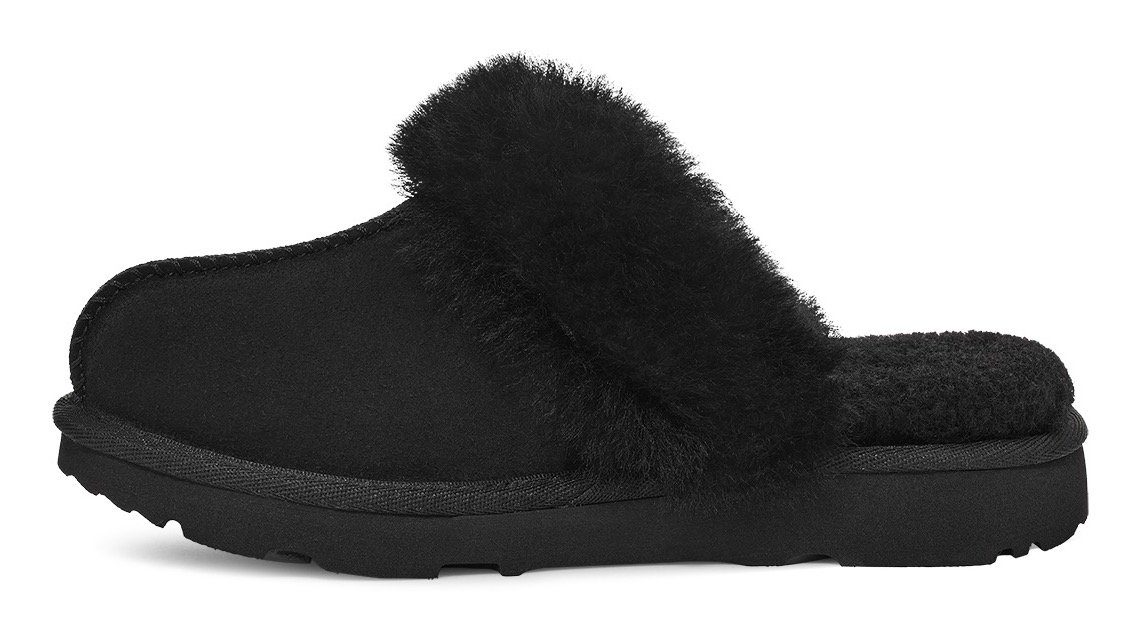 Hausschuh COZY Logoverzierung K II UGG BLACK mit