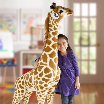 Melissa & Doug Tierkuscheltier XXL Giraffe aus Plüsch ca. 135 cm