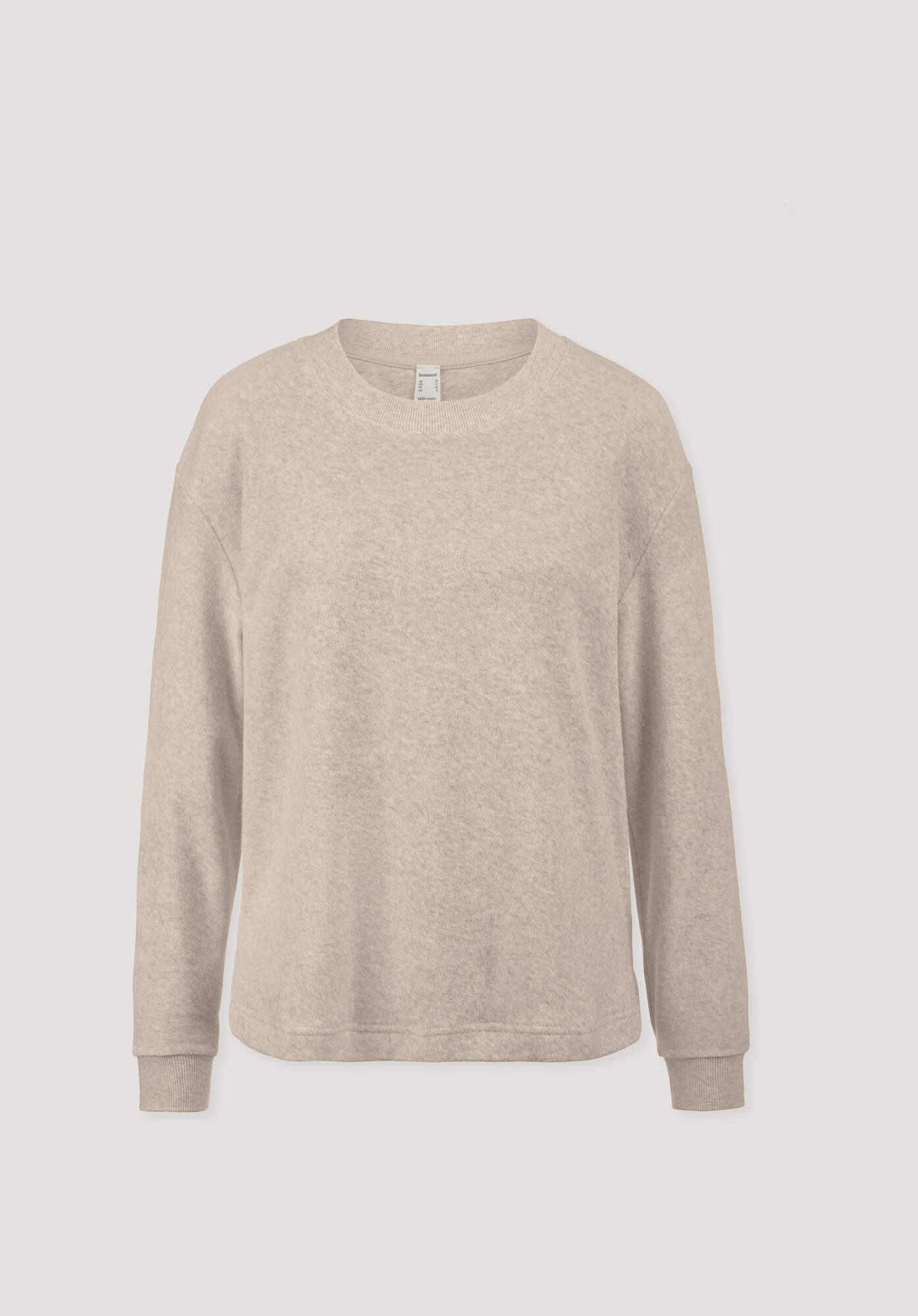 Hessnatur Pyjamaoberteil Oversize PURE COTTON aus reiner Bio-Baumwolle (1-tlg)