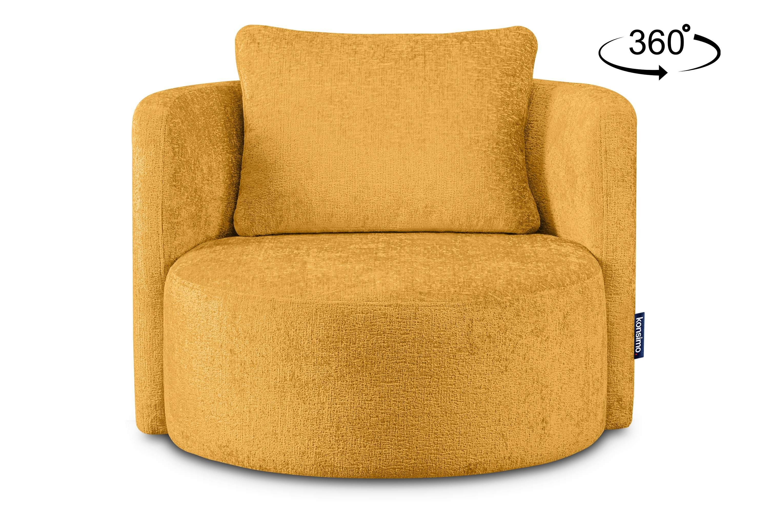 KONSIMO® Drehsessel Loungesessel RAGGI, mit 360° günstig online kaufen