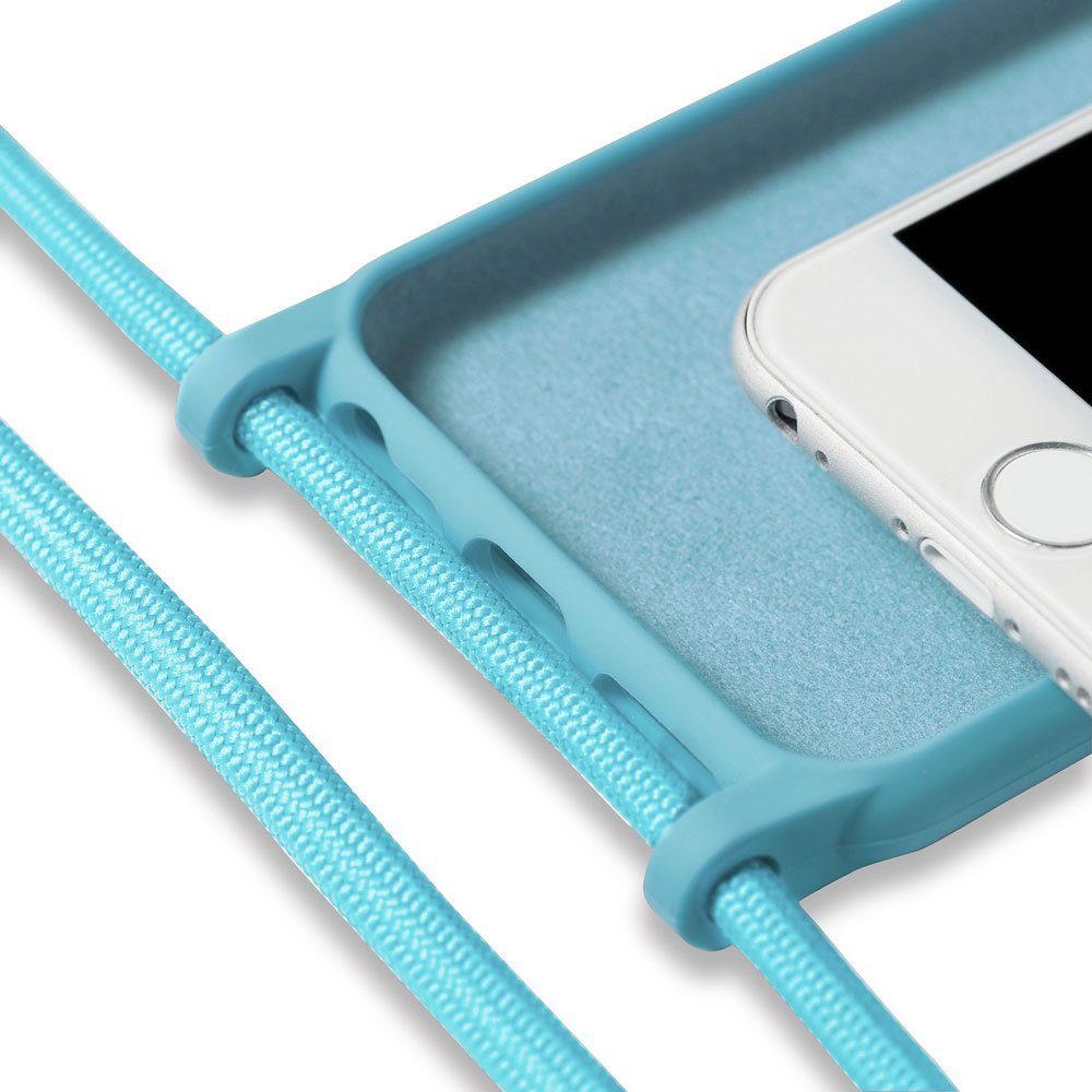 FITSU Handyhülle Handykette für Apple iPhone Hülle mit Band Handyband Case zum Umhängen, Hülle für iPhone 12 Pro, 12, 12 Mini, SE 2022, 11, XS, XR, X, 8, 7, 6