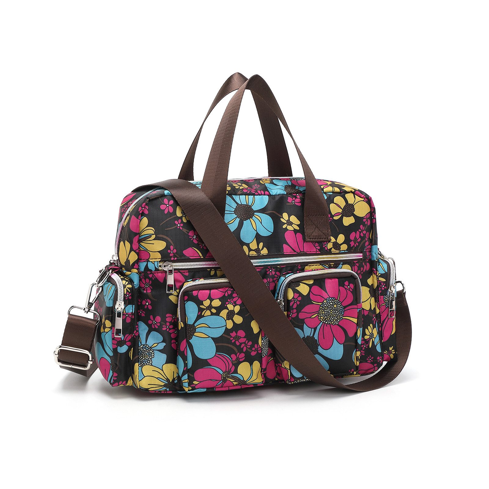 Handtasche Damenhandtasche, Wasserdicht mit Blumenmuster