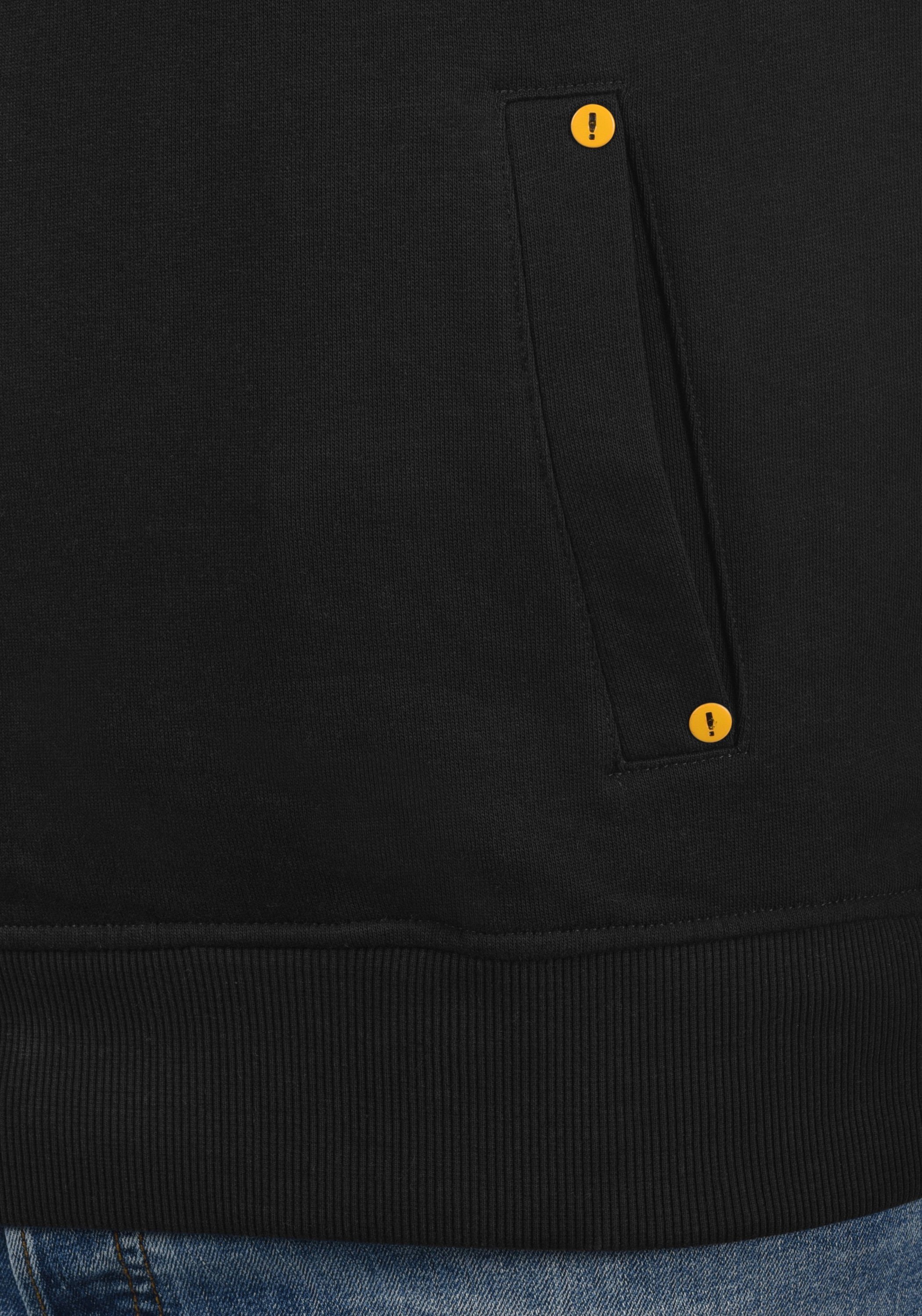 Solid Sweatshirt SDKaan Kapuzenpullover kontrastreichen (194007) Black Details mit farblichen