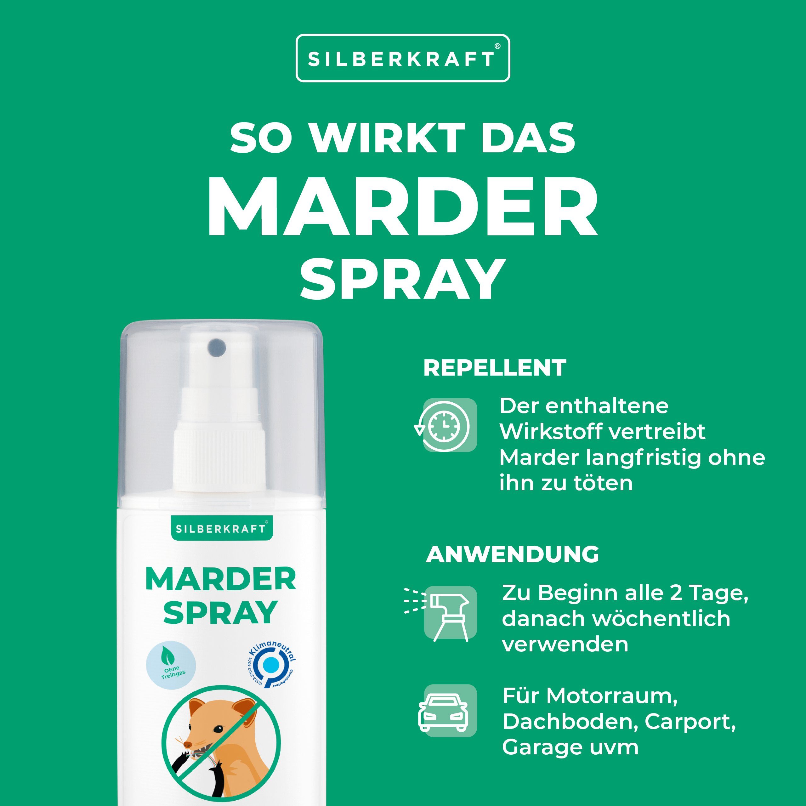 Marderspray, 100 1-St. Silberkraft ml, Insektenspray