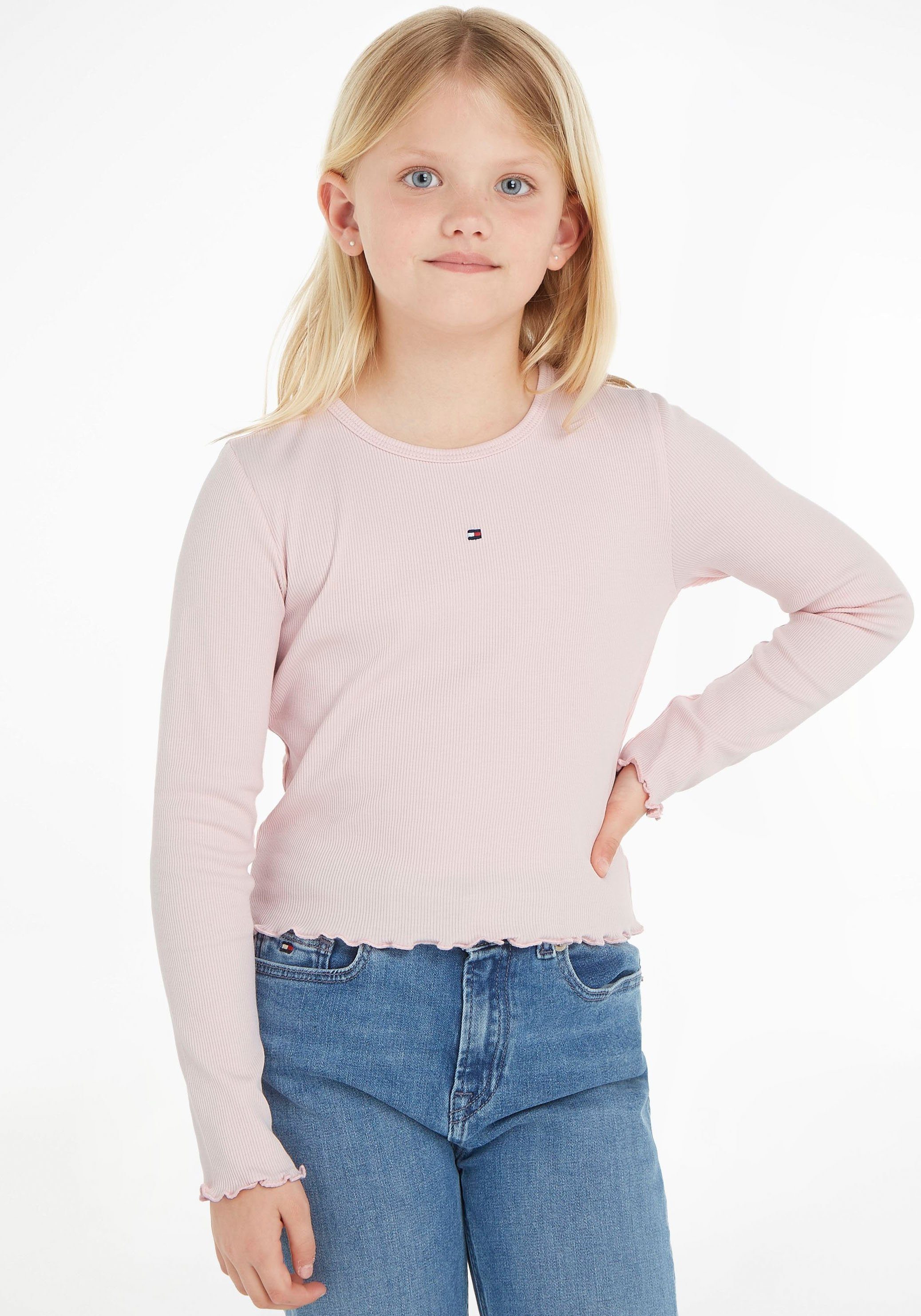 Tommy Hilfiger Langarmshirt ESSENTIAL RIB TOP L/S in leichter Rippenstruktur Whimsy_Pink