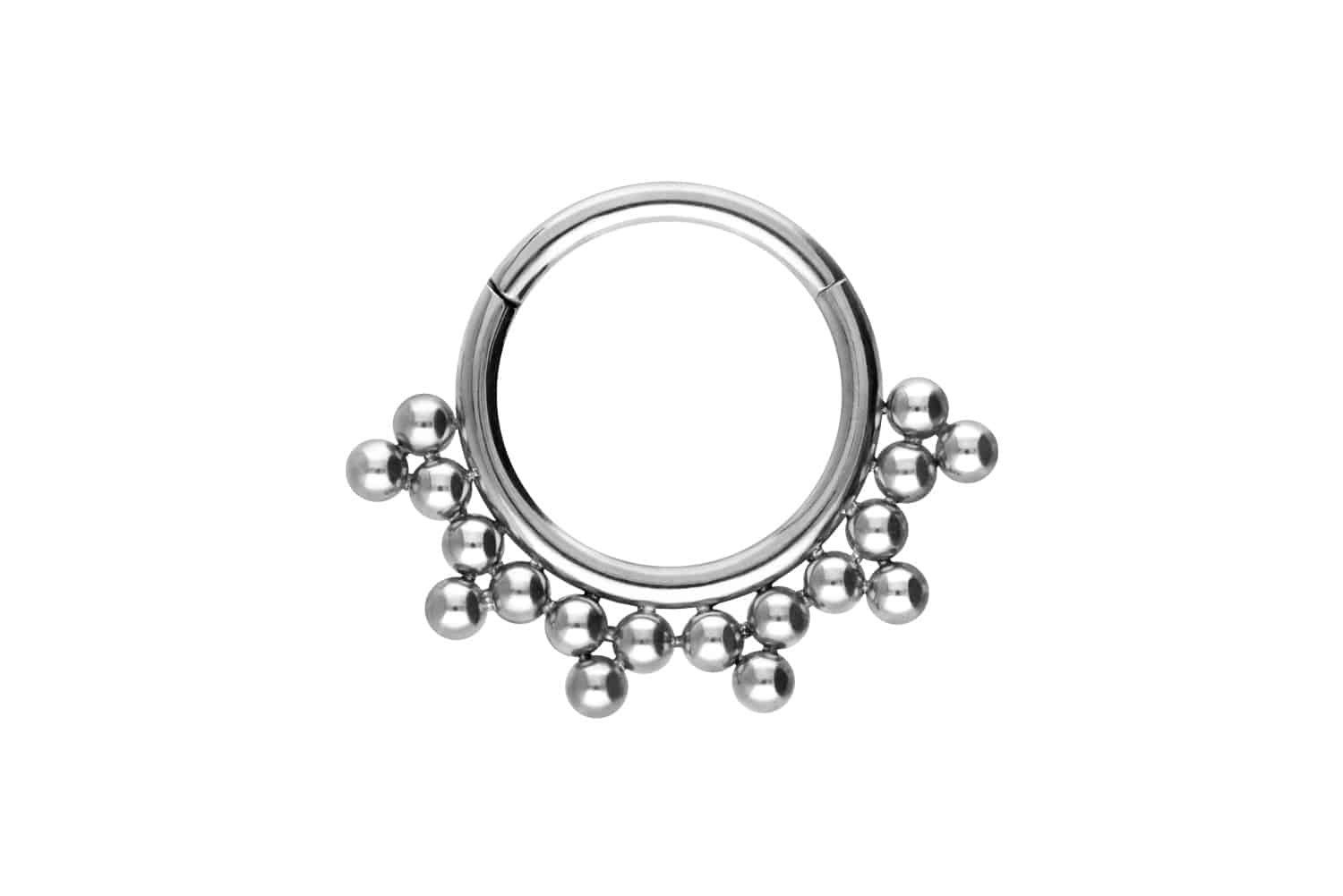 Nasenpiercing Titan Segmentring Clicker 18 KUGELN Ohrpiercing Septum Nase