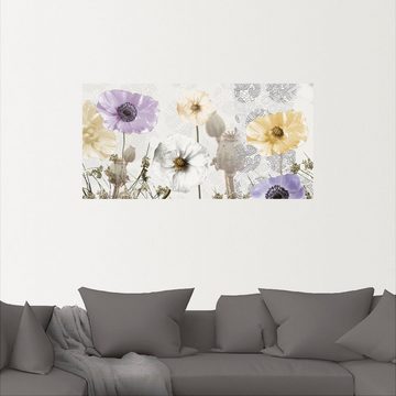 Artland Wandbild Glänzende Mohnblumen, Blumen (1 St), als Alubild, Outdoorbild, Leinwandbild, Wandaufkleber, versch. Größen