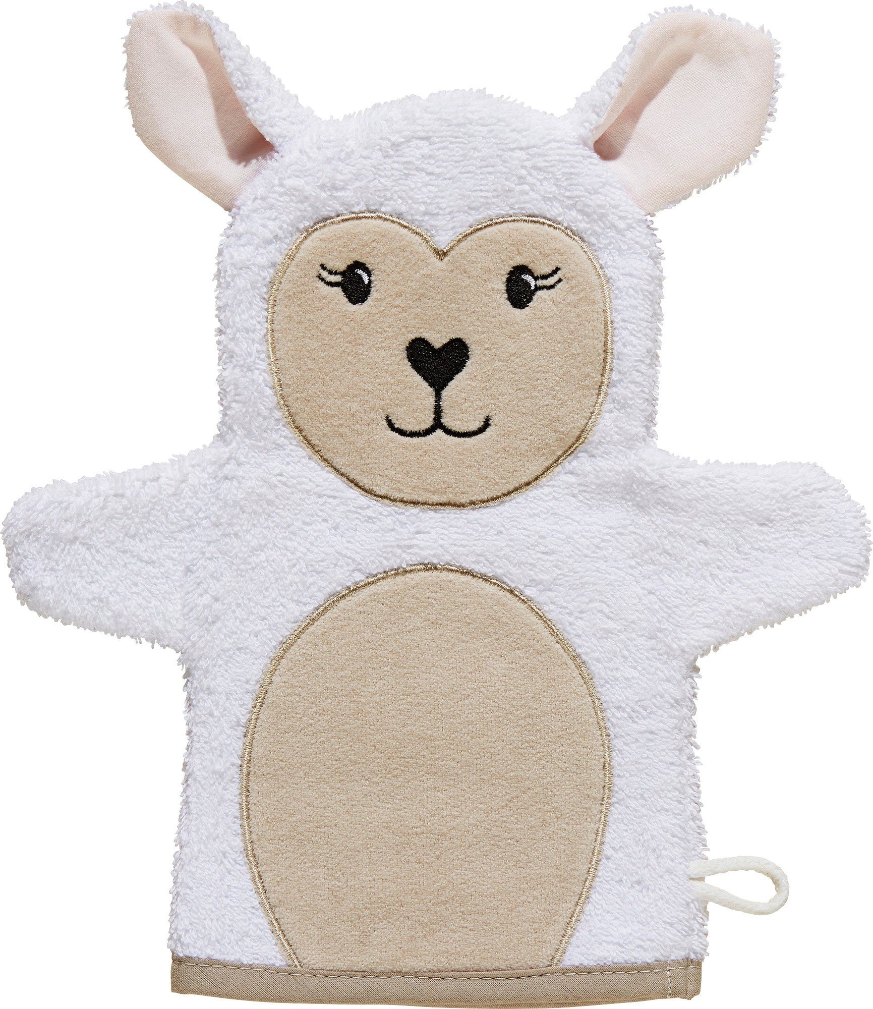 Waschhandschuh Kinder-Waschhandschuh 2-in-1 "Schaf"