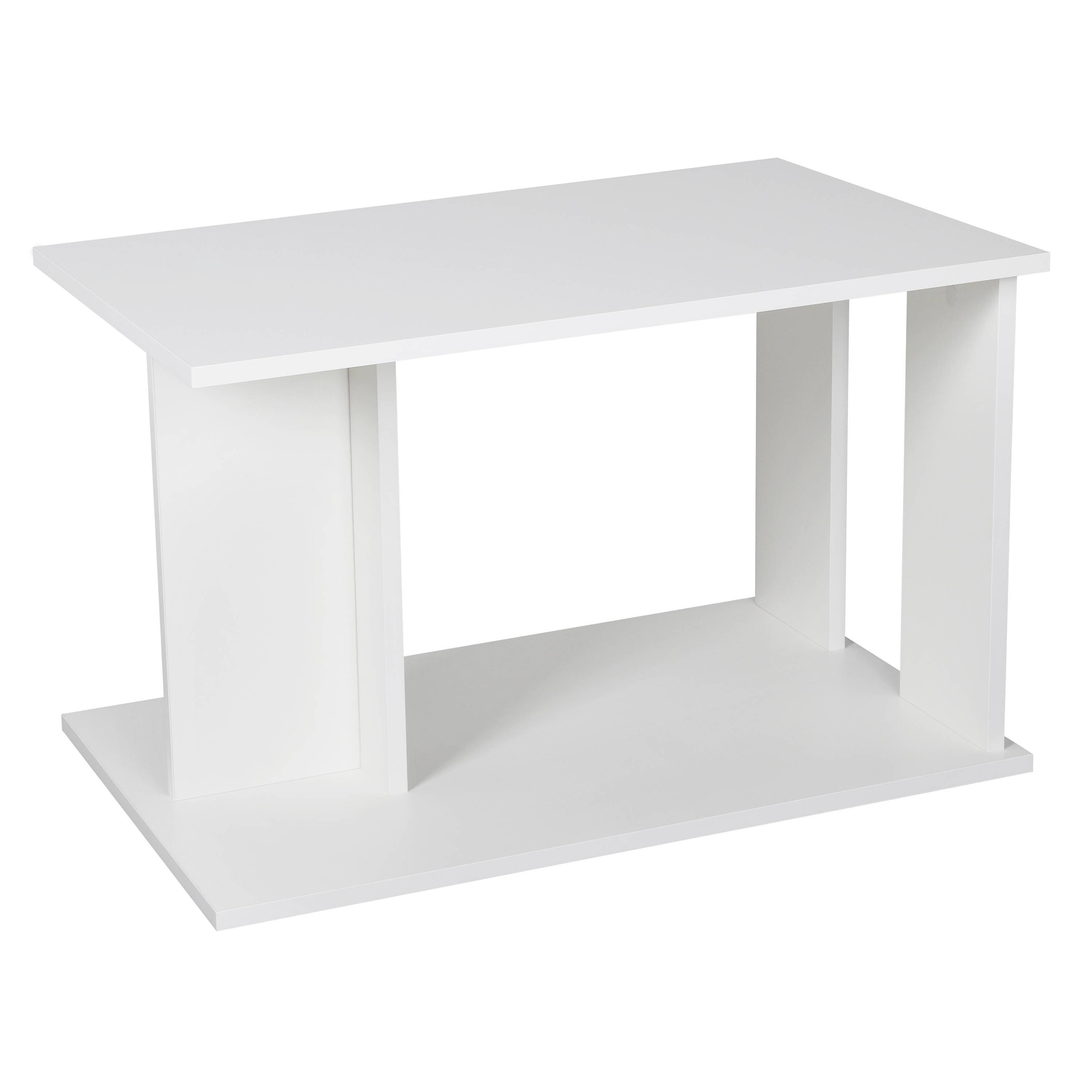 Beistelltisch RICOO Sofatisch WM093-WM, matt Tisch mit Stauraum Couchtisch Kaffeetisch Weiß Wohnzimmer