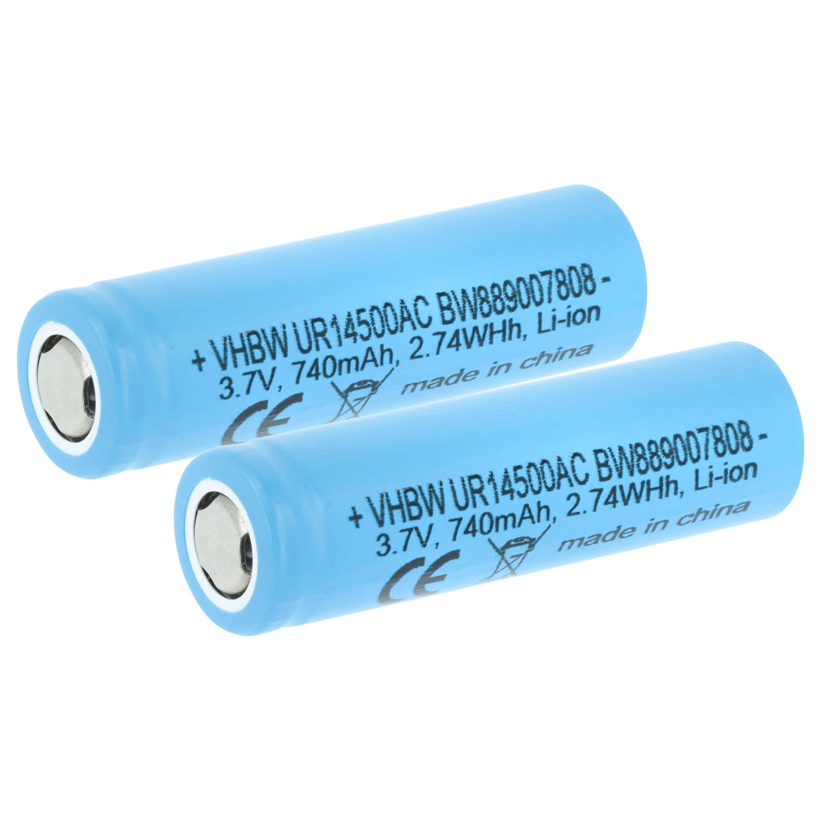 vhbw Akku passend für Braun iO 10, 7, 6, 9, 8 Rasierer / Zahnbürste (740 Akku Akku Li-Ion 740 mAh (3,7 V, 2 St), Leistungsfähige Austausch-Akkus für Ihre Elektrozahnbürste