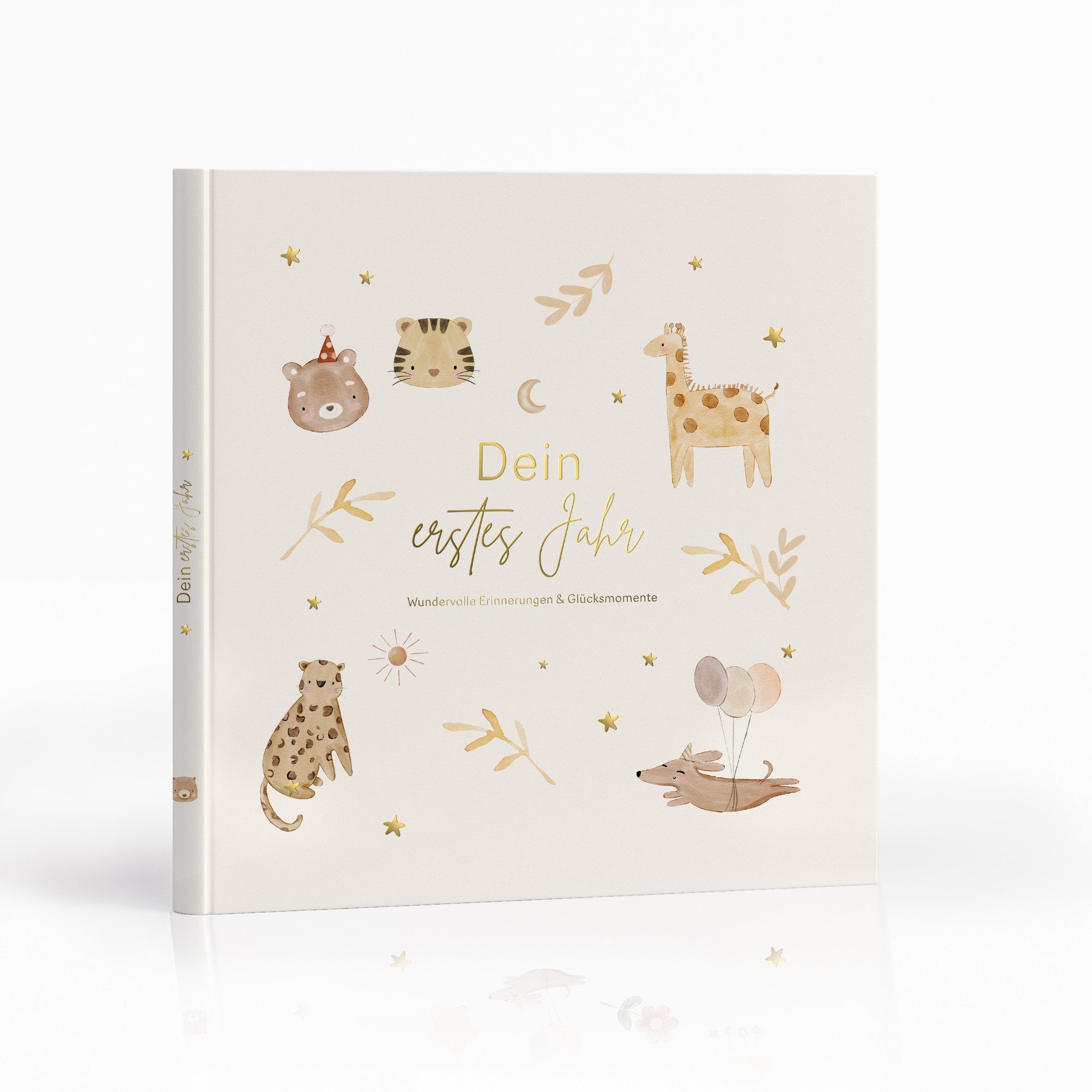 MeinBaby123® Tagebuch Baby 'Mein erstes Jahr', Erinnerungsbuch Baby, Geschenkidee zur Geburt, Momente für die Ewigkeit festhalten