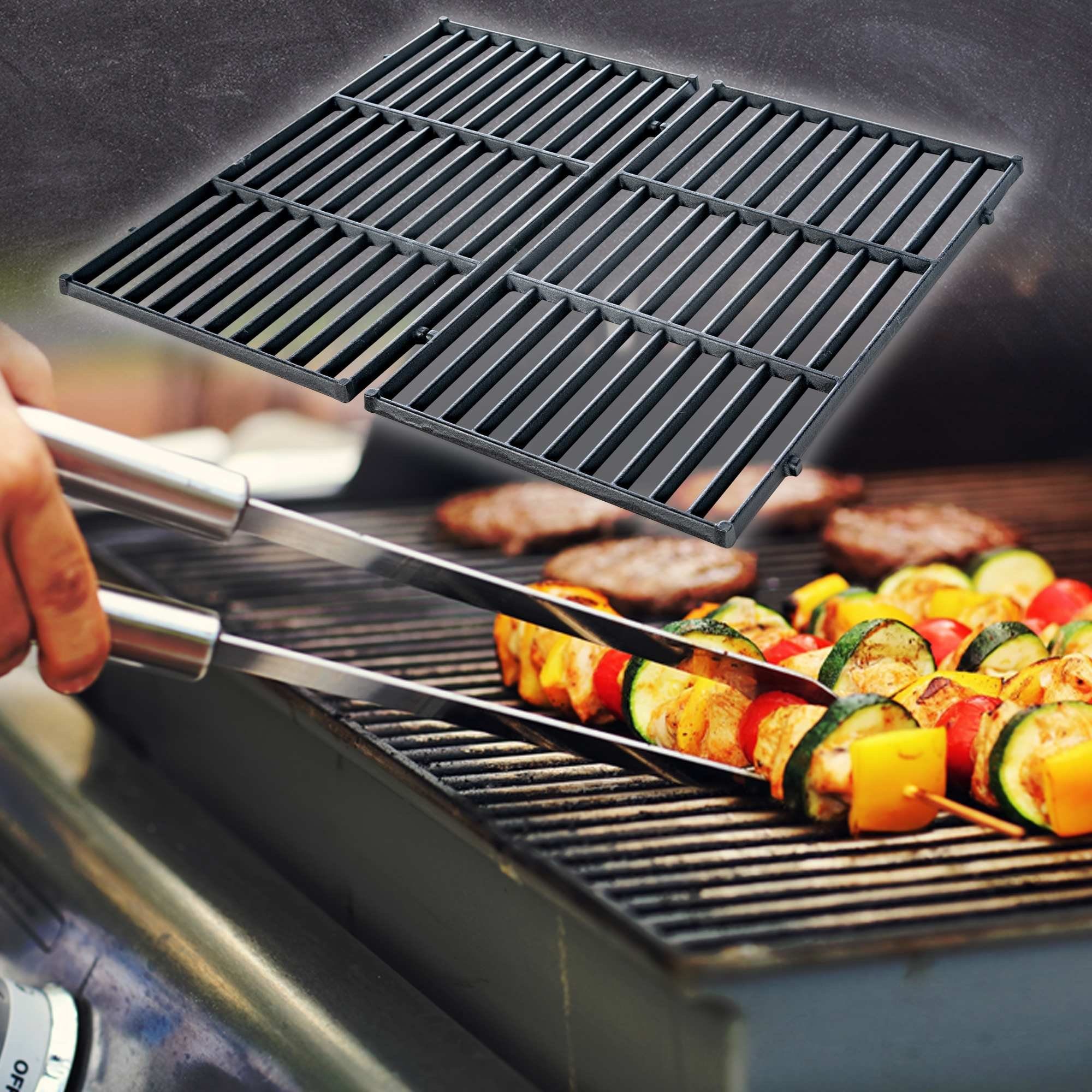 CLP Grillrost Grillrost Set, aus Gusseisen, langlebig, universell
