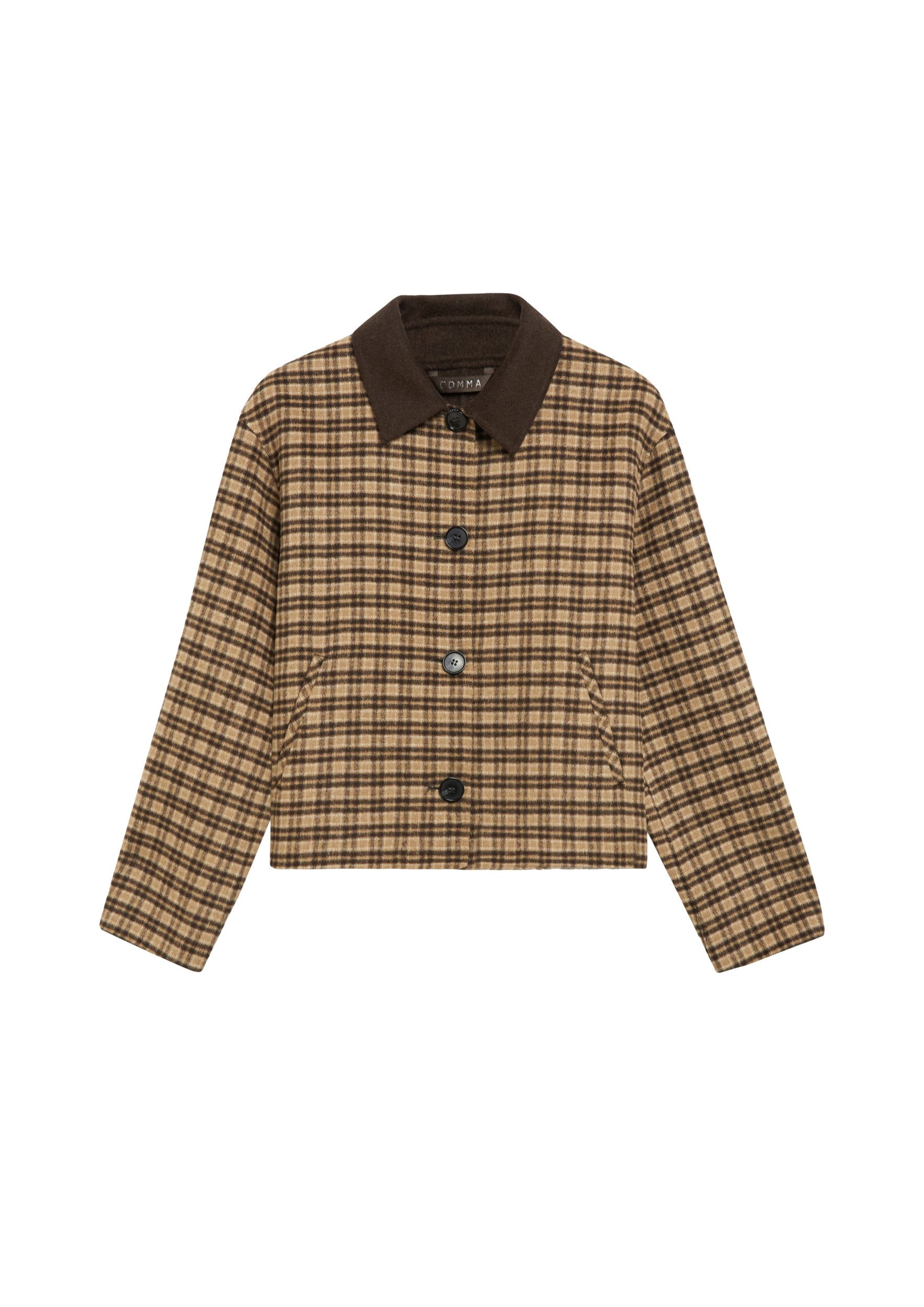 comma Blusenblazer Outdoor-Jacke BROWN