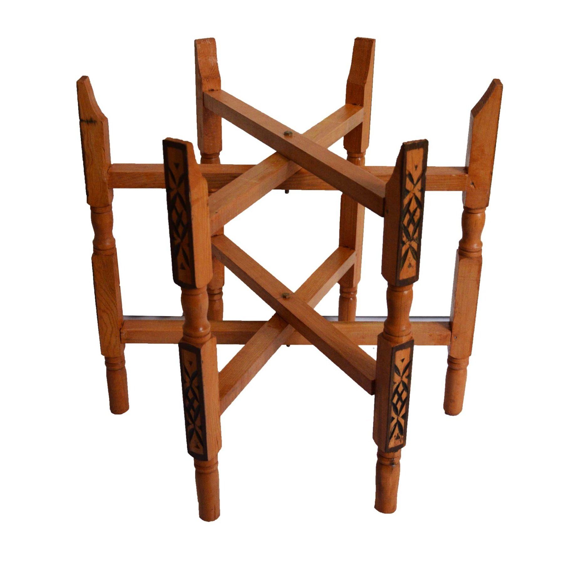 SIMANDRA Beistelltisch Holzgestell für marrokanisches Tablett