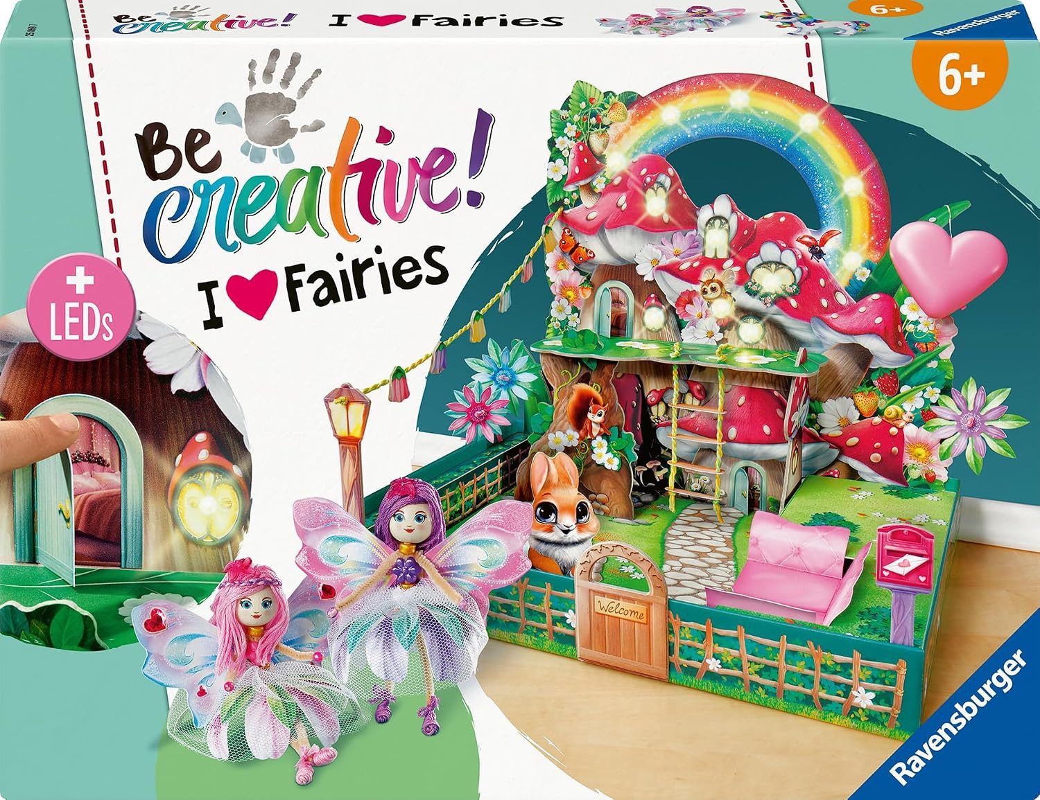 Ravensburger Verlag GmbH Kreativset 25869 BeCreative Bastelset Feenwelt, DIY für Kinder ab 6 Jahren