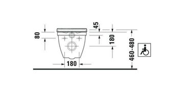 Duravit Bidet Wand-WC STARCK 3 VITAL ti. 360x700mm barrierefr HG weiß