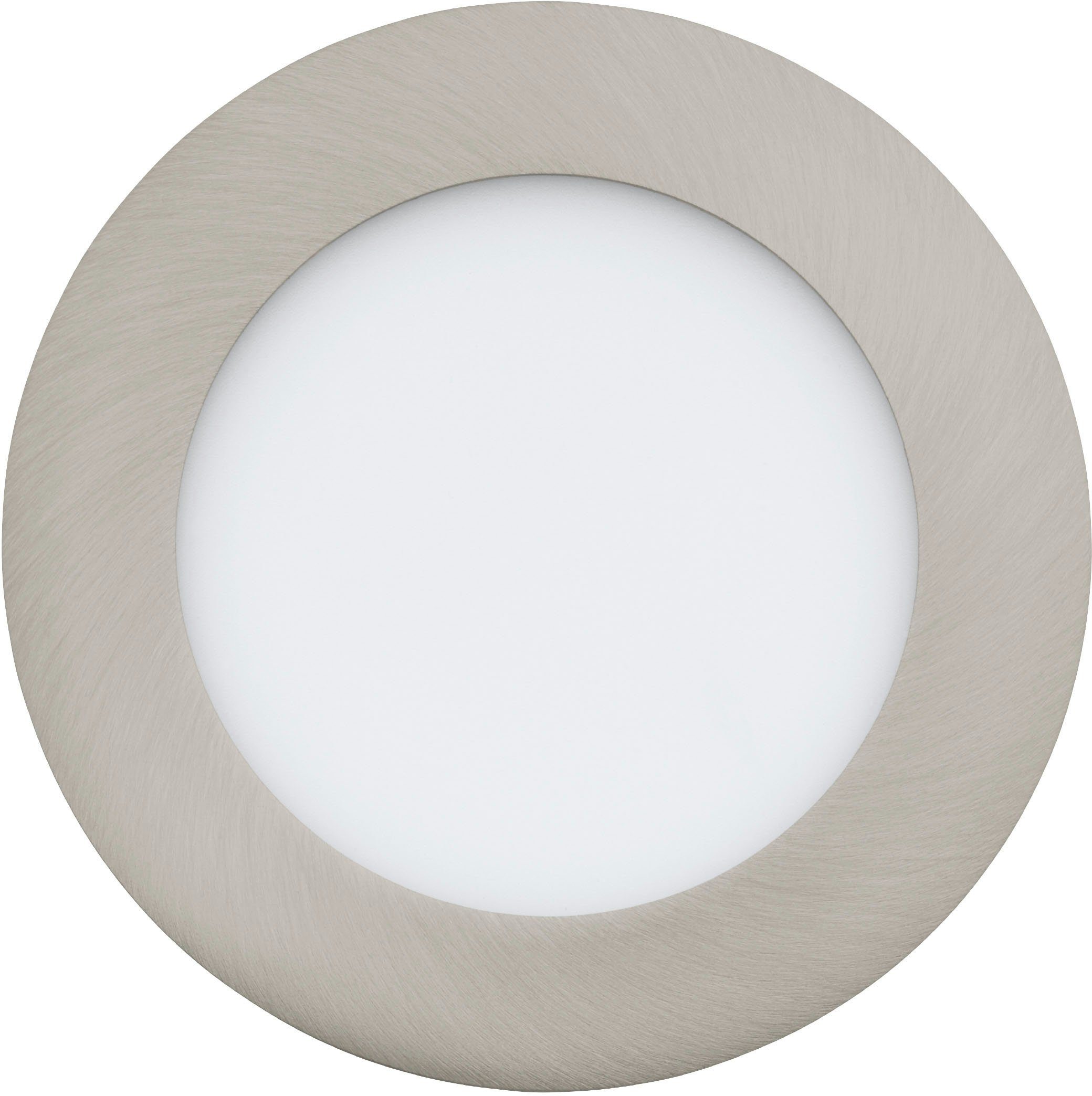 EGLO Deckenleuchte FUEVA-Z, LED fest integriert, warmweiß - kaltweiß, Deckenleuchte in nickel aus Stahl - 5,4W - warmweiß - kaltweiß