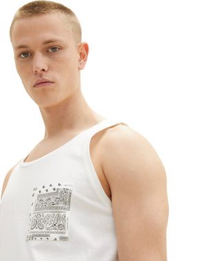 TOM TAILOR T-Shirt Tanktop mit Brusttasche