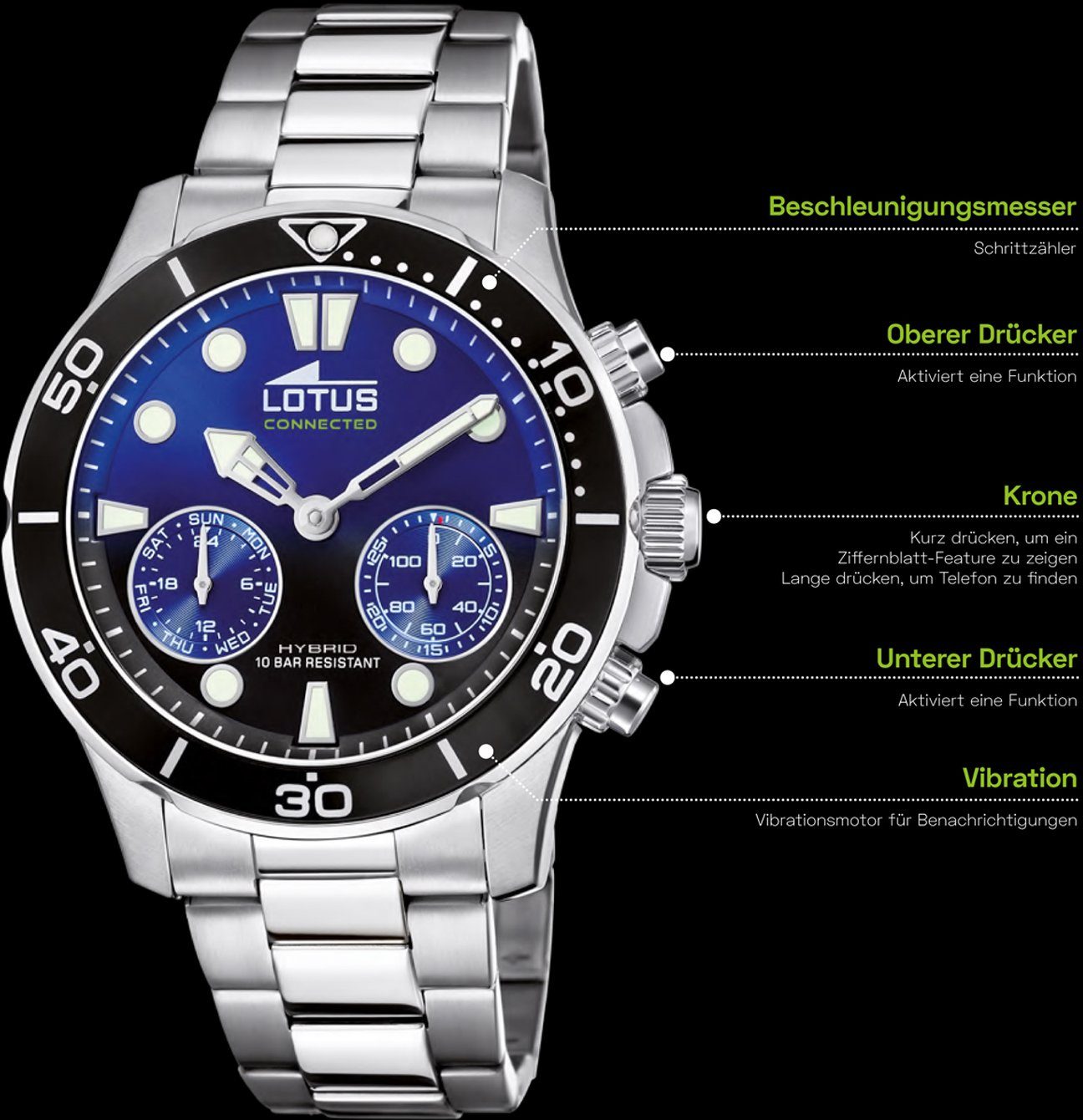 Chronograph Connected, Lotus Lotus 18810/1