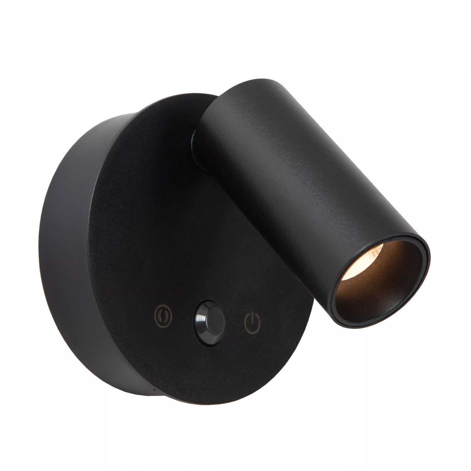 Licht-Erlebnisse Wandstrahler GEMIN, LED fest integriert, LED Aluminium Dimmer Bewegungsmelder 2700-4000 K warmweißes Licht