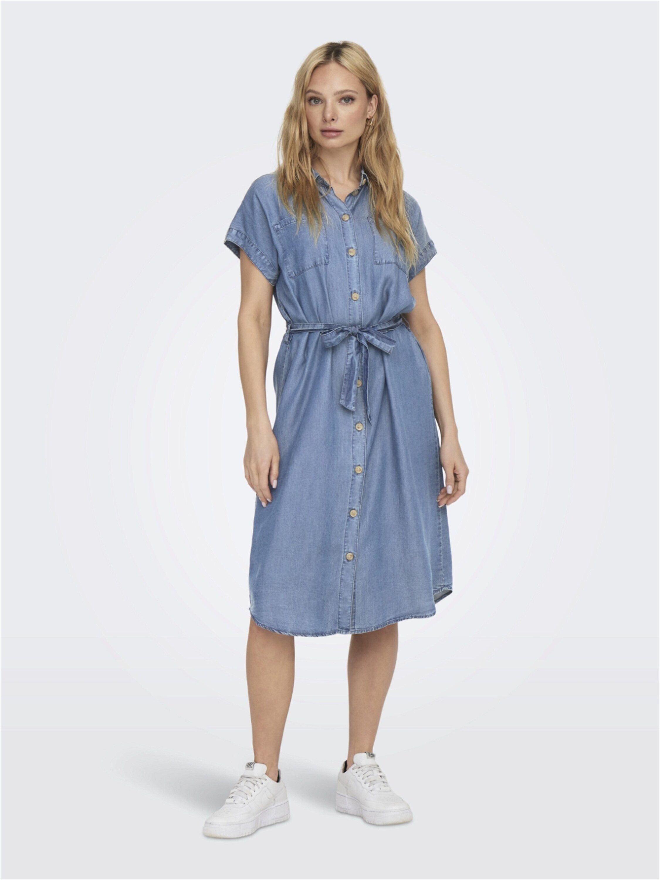 ONLY Blusenkleid ONLPema (1-tlg) Falten günstig online kaufen