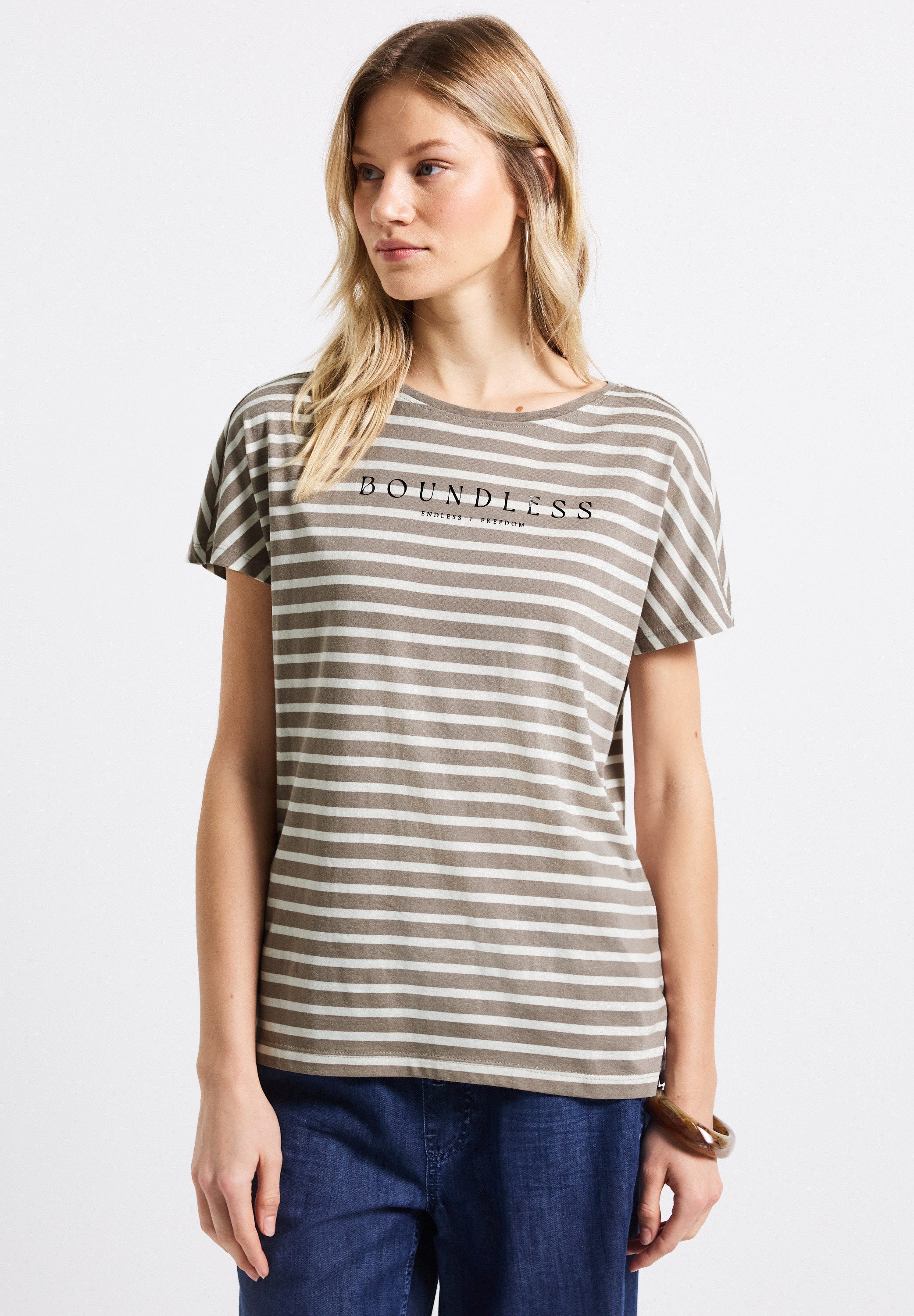STREET ONE T-Shirt, mit Rundhalsausschnitt günstig online kaufen