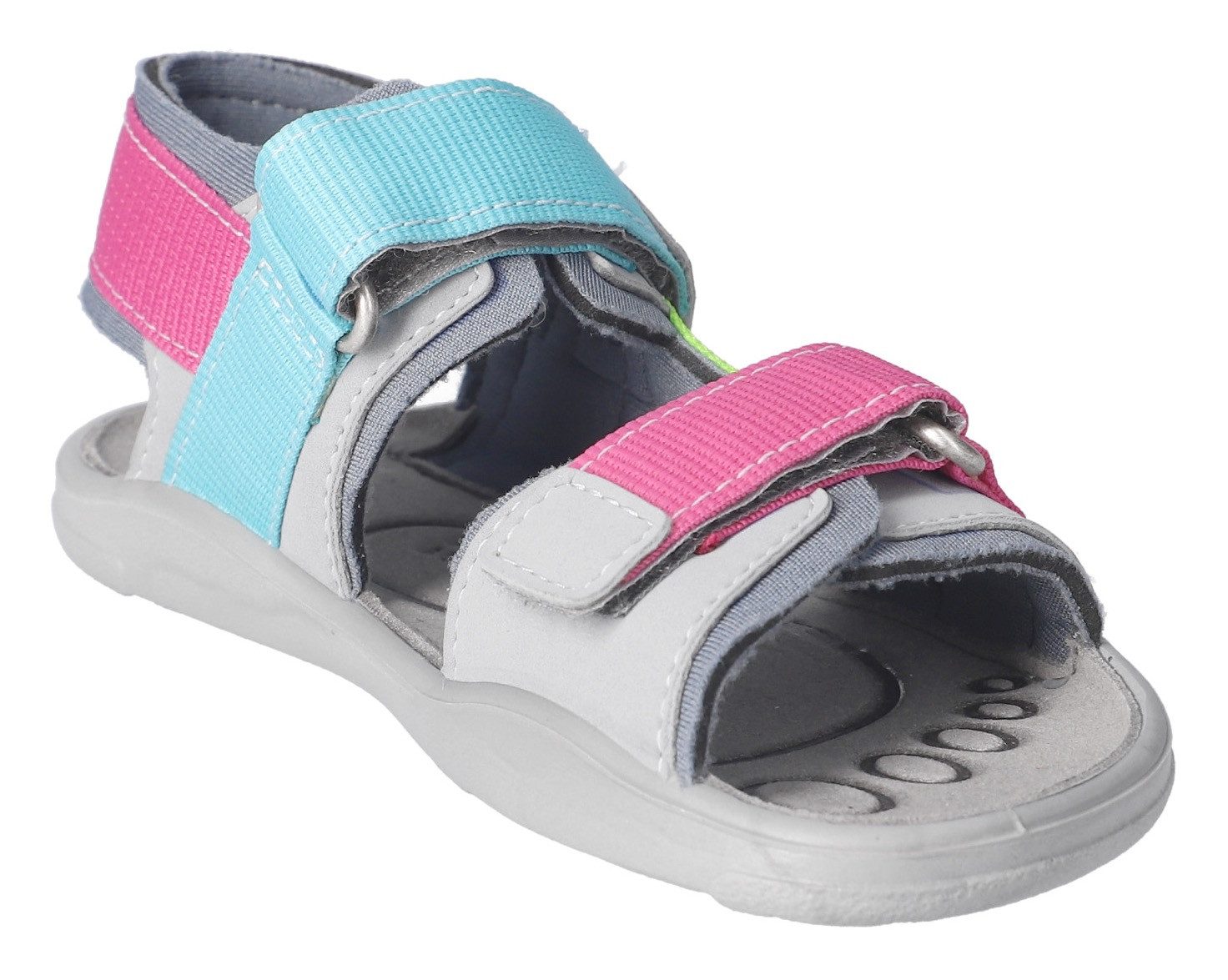 Ricosta Loen WMS: mittel Sandale, Trekkingsandale mit Klettverschluss, Größenschablone zum Download